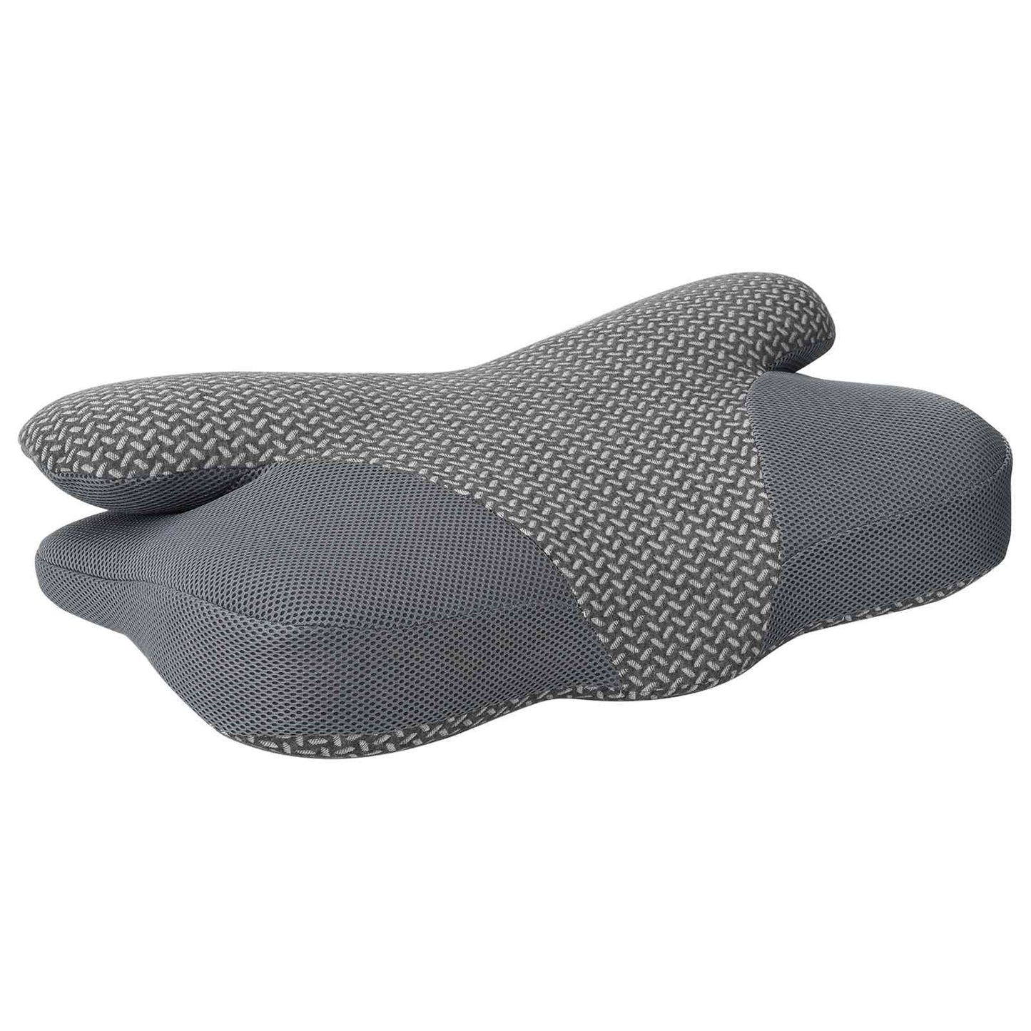 Nackenstützkissen mit Kissen Grau 58 x 36 x 13 cm Polyester