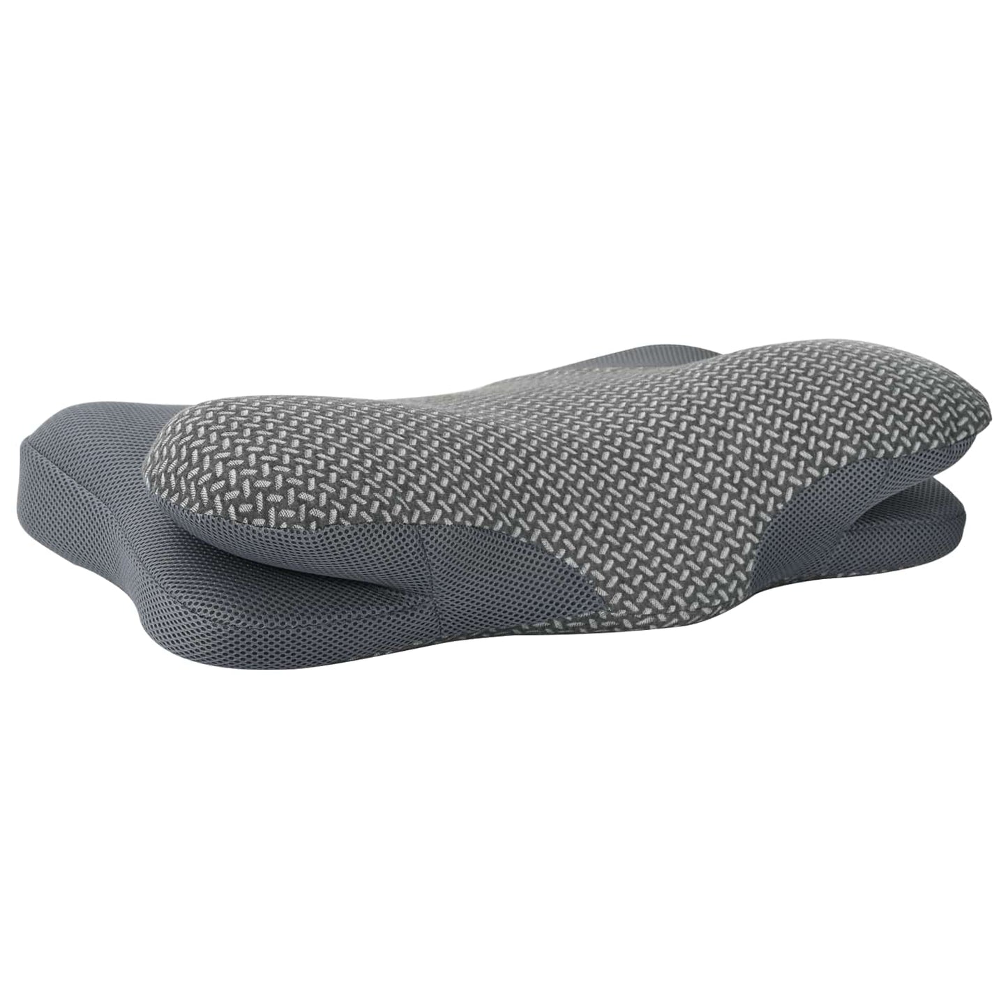 Nackenstützkissen mit Kissen Grau 58 x 36 x 13 cm Polyester