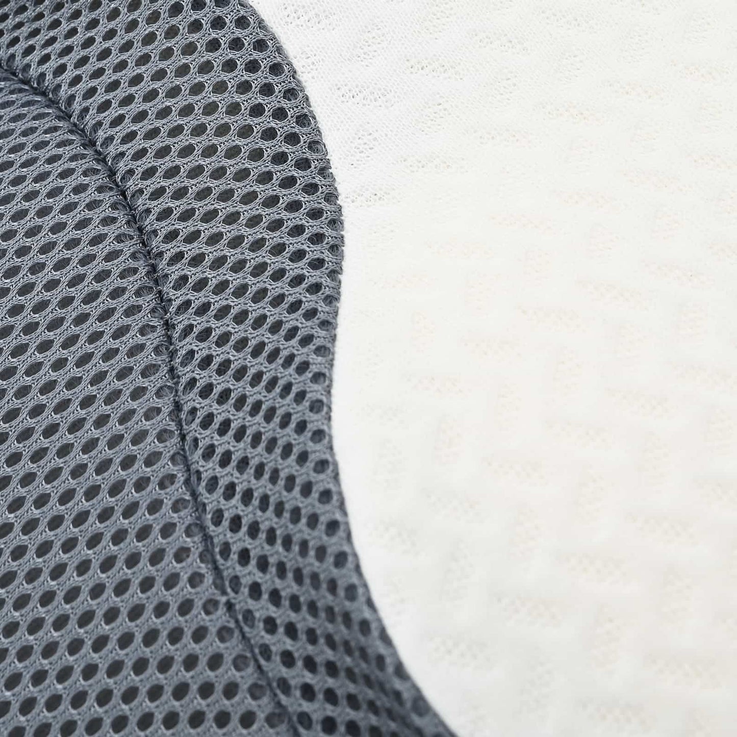 Nackenstützkissen mit Kissen Weiß 58 x 37,5 x 12 cm Polyester