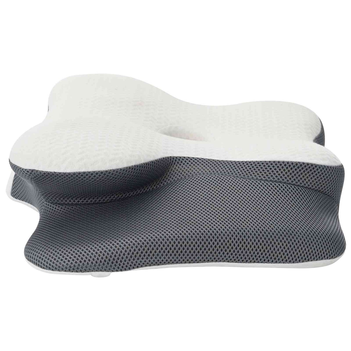 Nackenstützkissen mit Kissen Weiß 58 x 37,5 x 12 cm Polyester