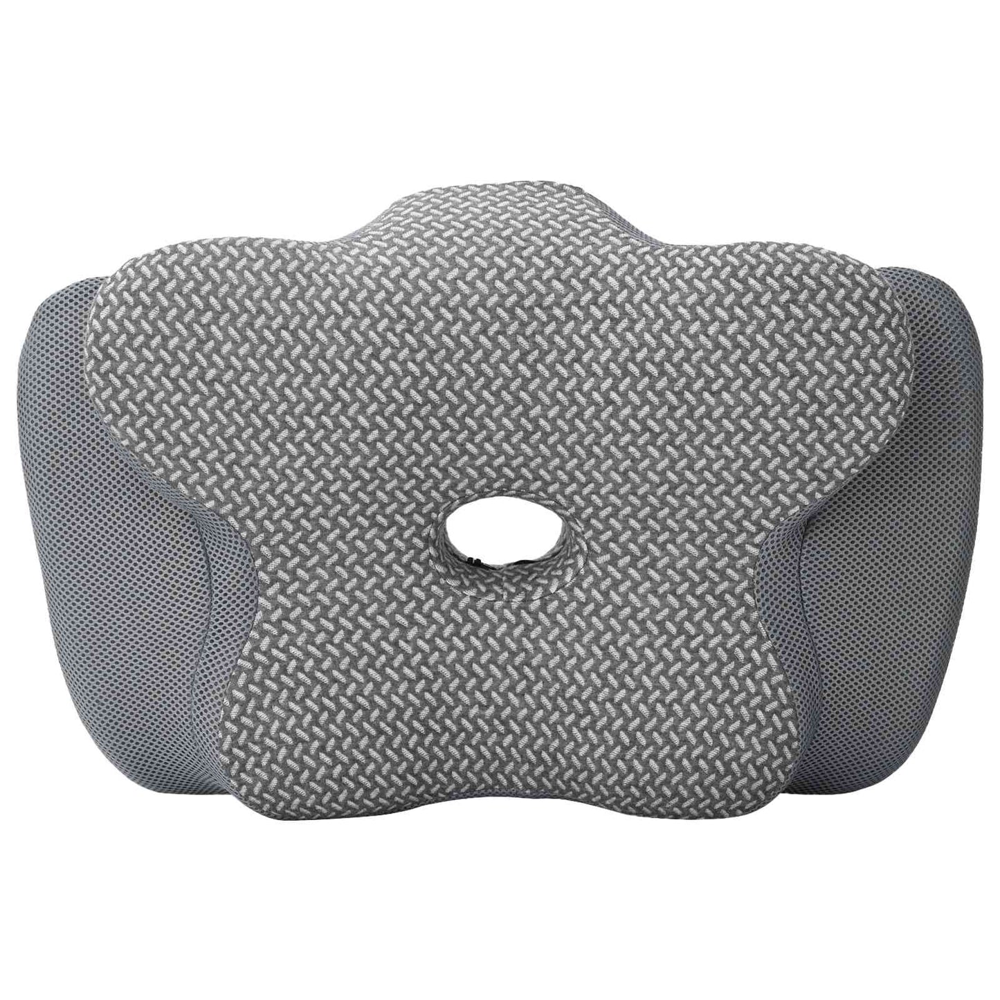 Neck support pillow with cushion Grey 58 x 38 x 12 cm Polyester