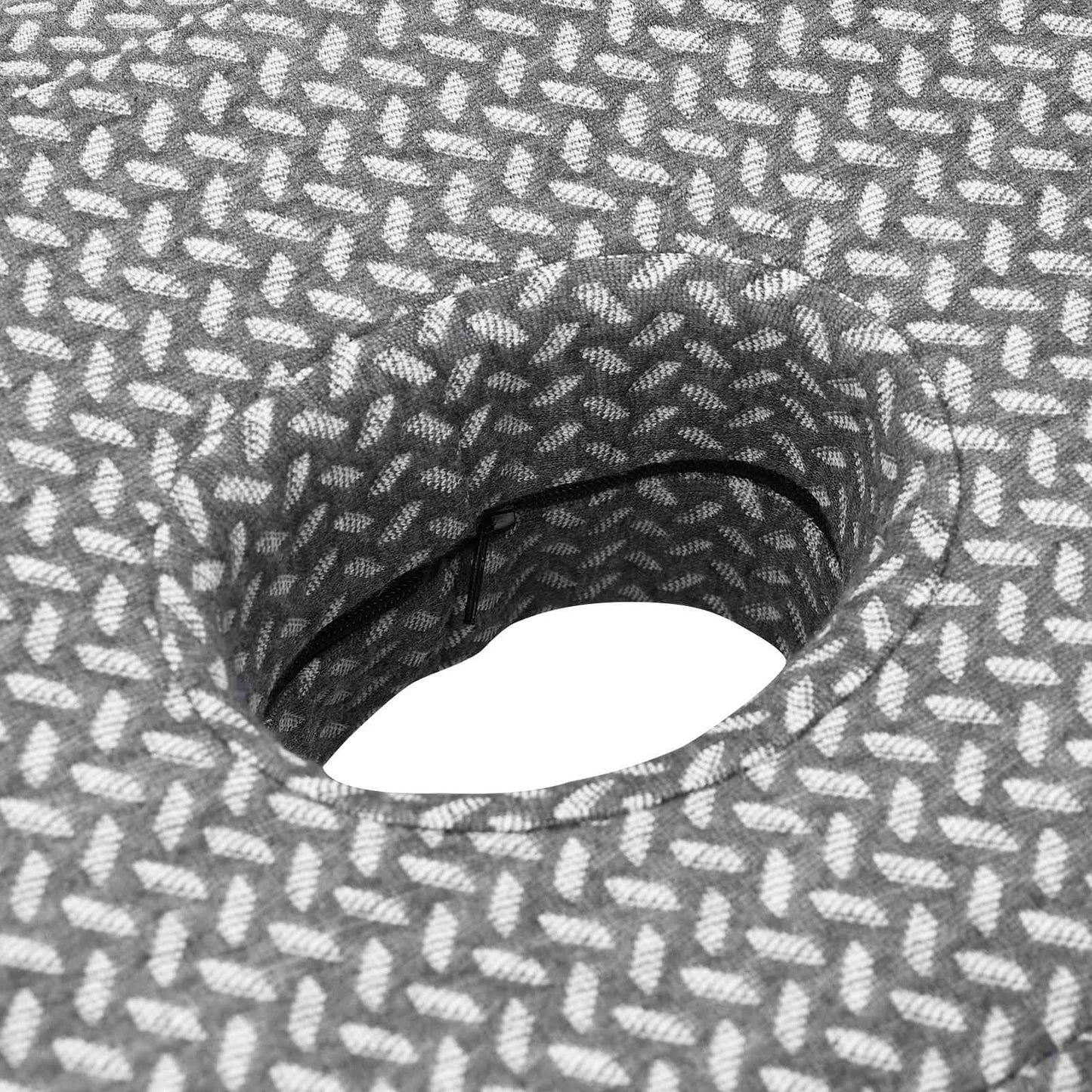 Nackenstützkissen mit Kissen Grau 53 x 34,5 x 10,5 cm Polyester
