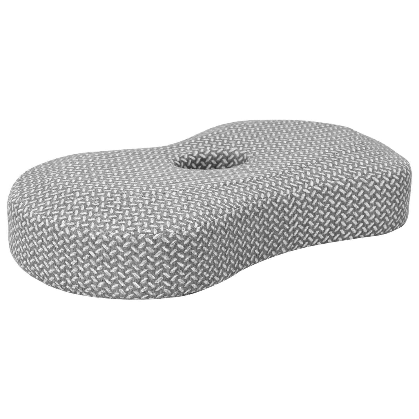 Nackenstützkissen mit Kissen Grau 53 x 34,5 x 10,5 cm Polyester