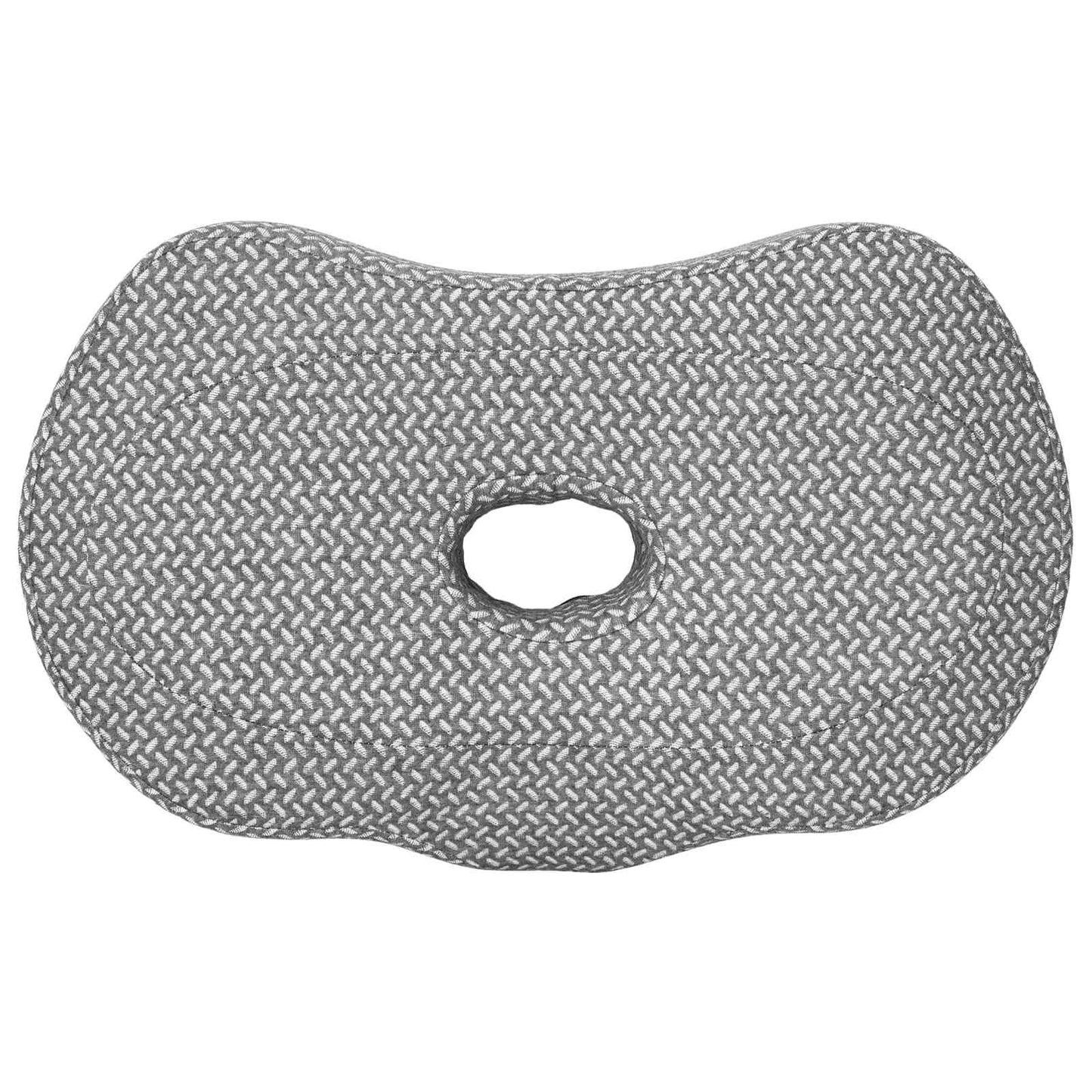 Nackenstützkissen mit Kissen Grau 53 x 34,5 x 10,5 cm Polyester