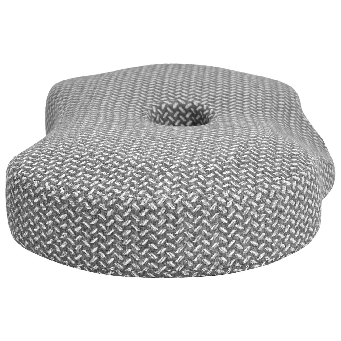 Nackenstützkissen mit Kissen Grau 53 x 34,5 x 10,5 cm Polyester