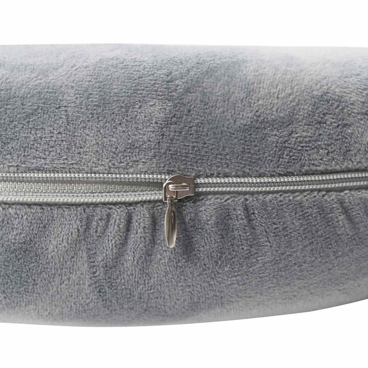 Reisekissen für den Hals mit Kissen Grau 27 x 27 x 8,5 cm Samt