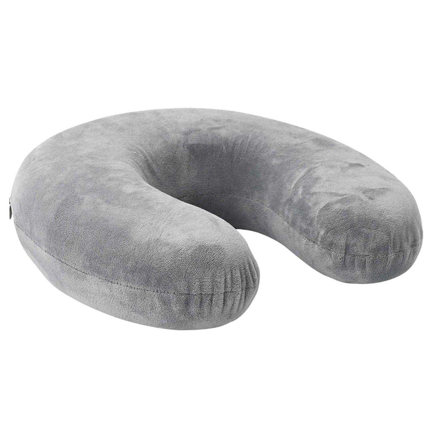 Reisekissen für den Hals mit Kissen Grau 27 x 27 x 8,5 cm Samt