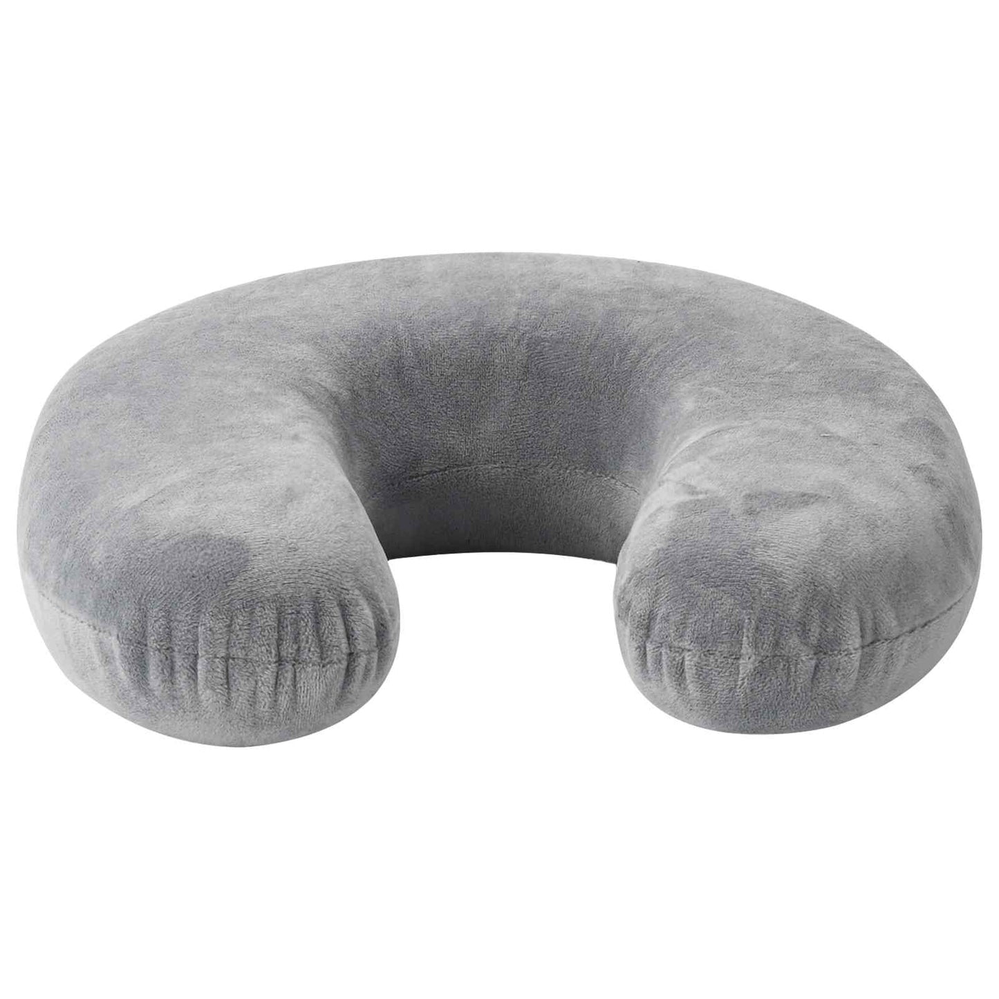 Reisekissen für den Hals mit Kissen Grau 27 x 27 x 8,5 cm Samt