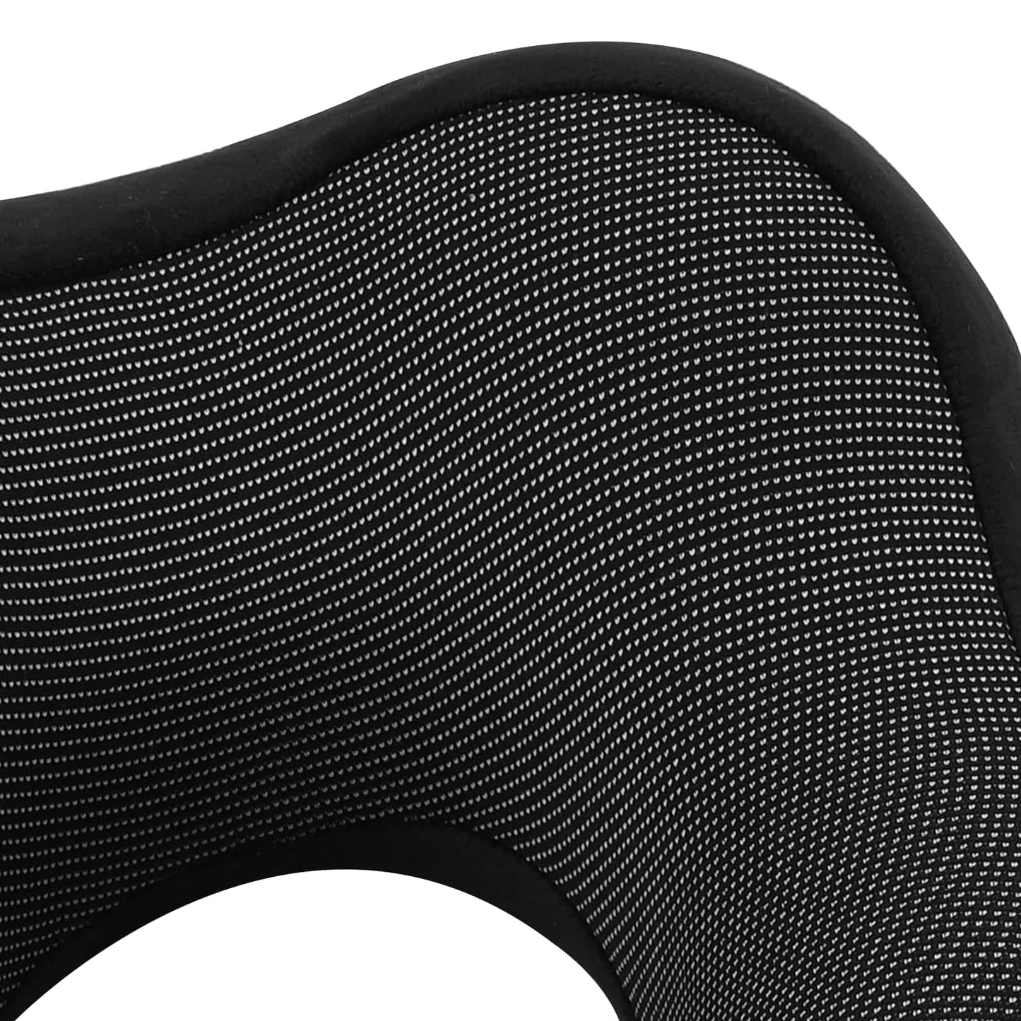 Oreiller de voyage cervical noir 27 x 26 x 14 cm Velours