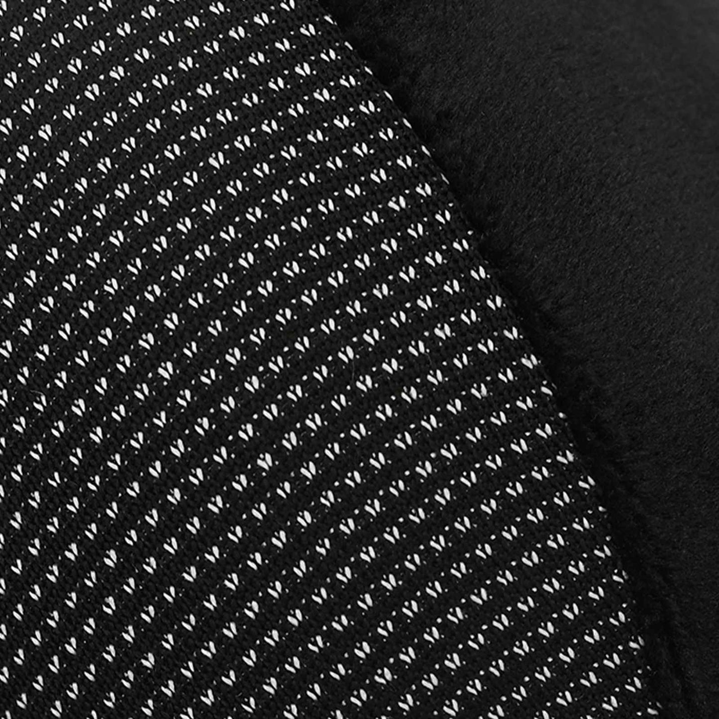 Oreiller de voyage cervical noir 27 x 26 x 14 cm Velours