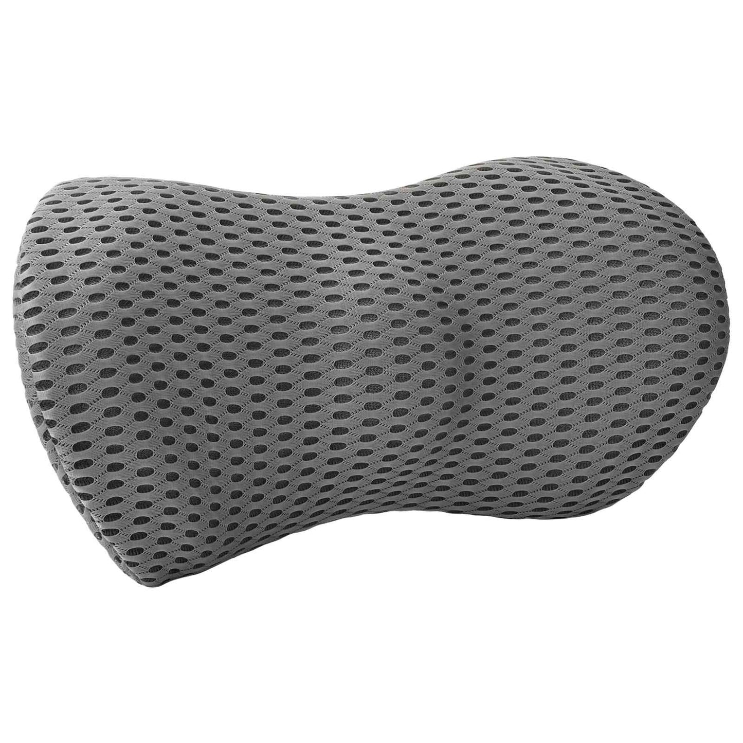 Back Cushion with Pillow Grey 47.5 x 23 x 12 cm 4D Mesh