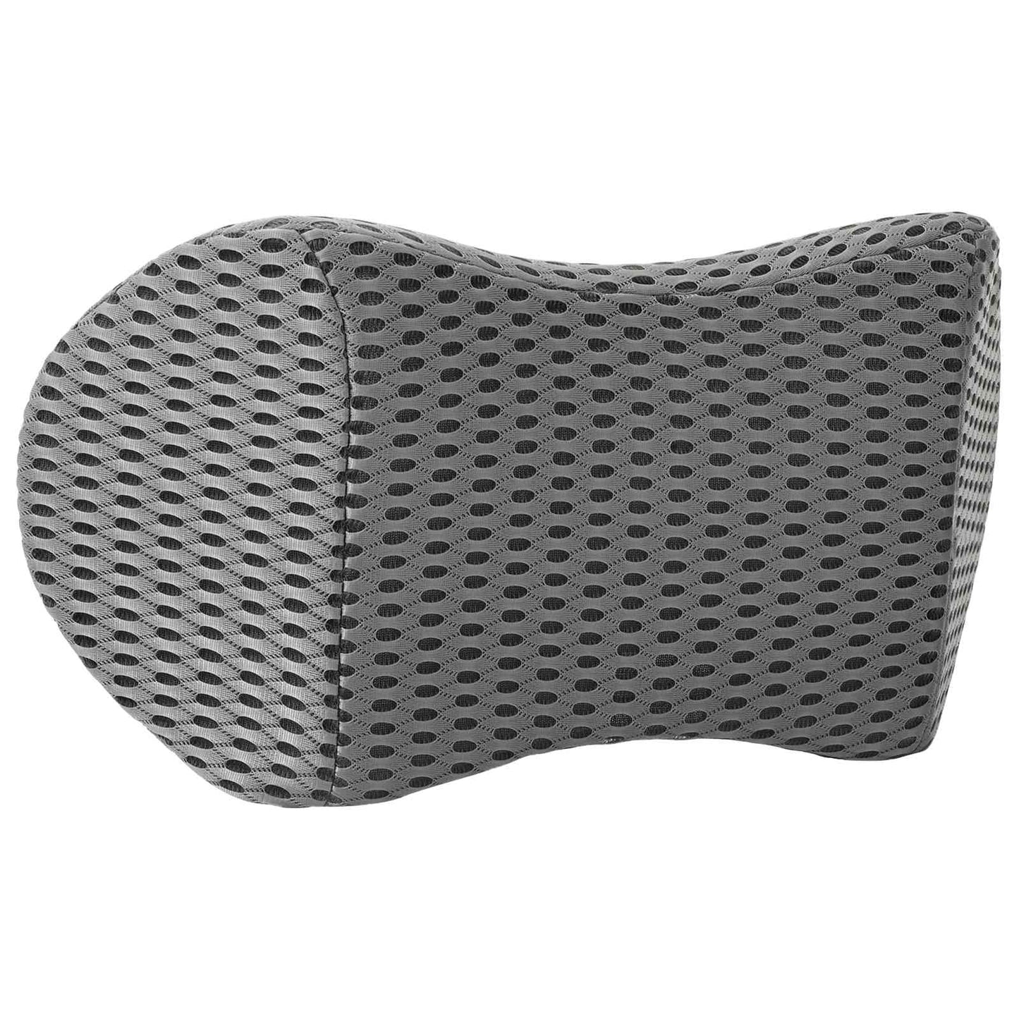 Back Cushion with Pillow Grey 47.5 x 23 x 12 cm 4D Mesh