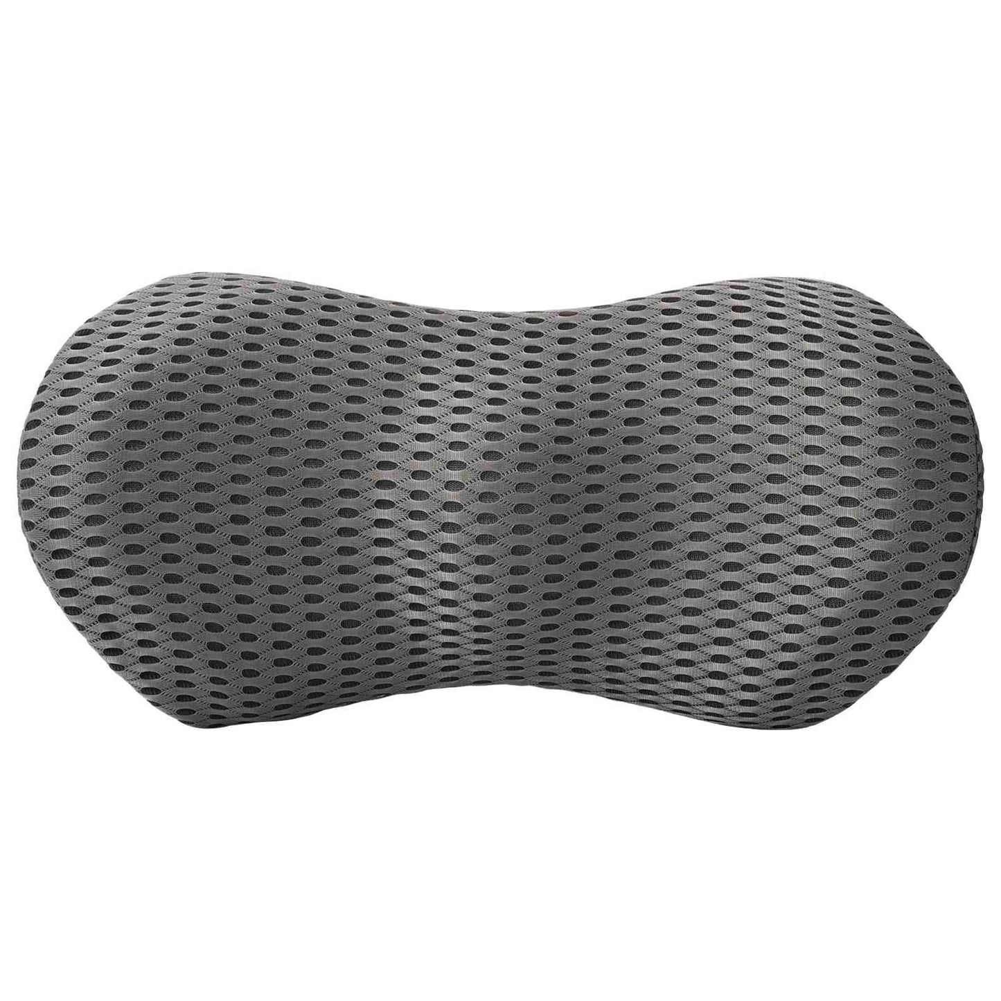 Back Cushion with Pillow Grey 47.5 x 23 x 12 cm 4D Mesh