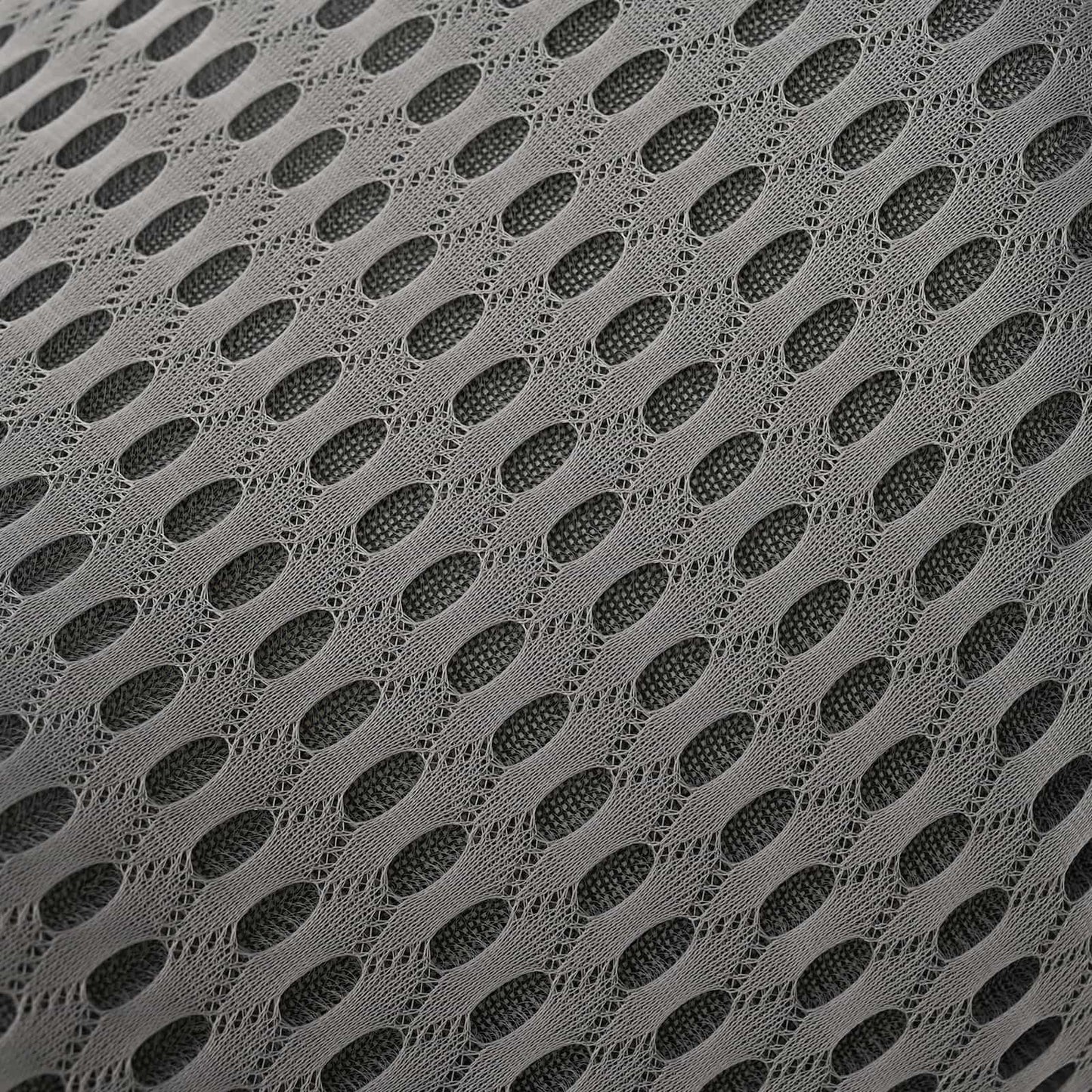 Back Cushion with Pillow Grey 47.5 x 23 x 12 cm 4D Mesh
