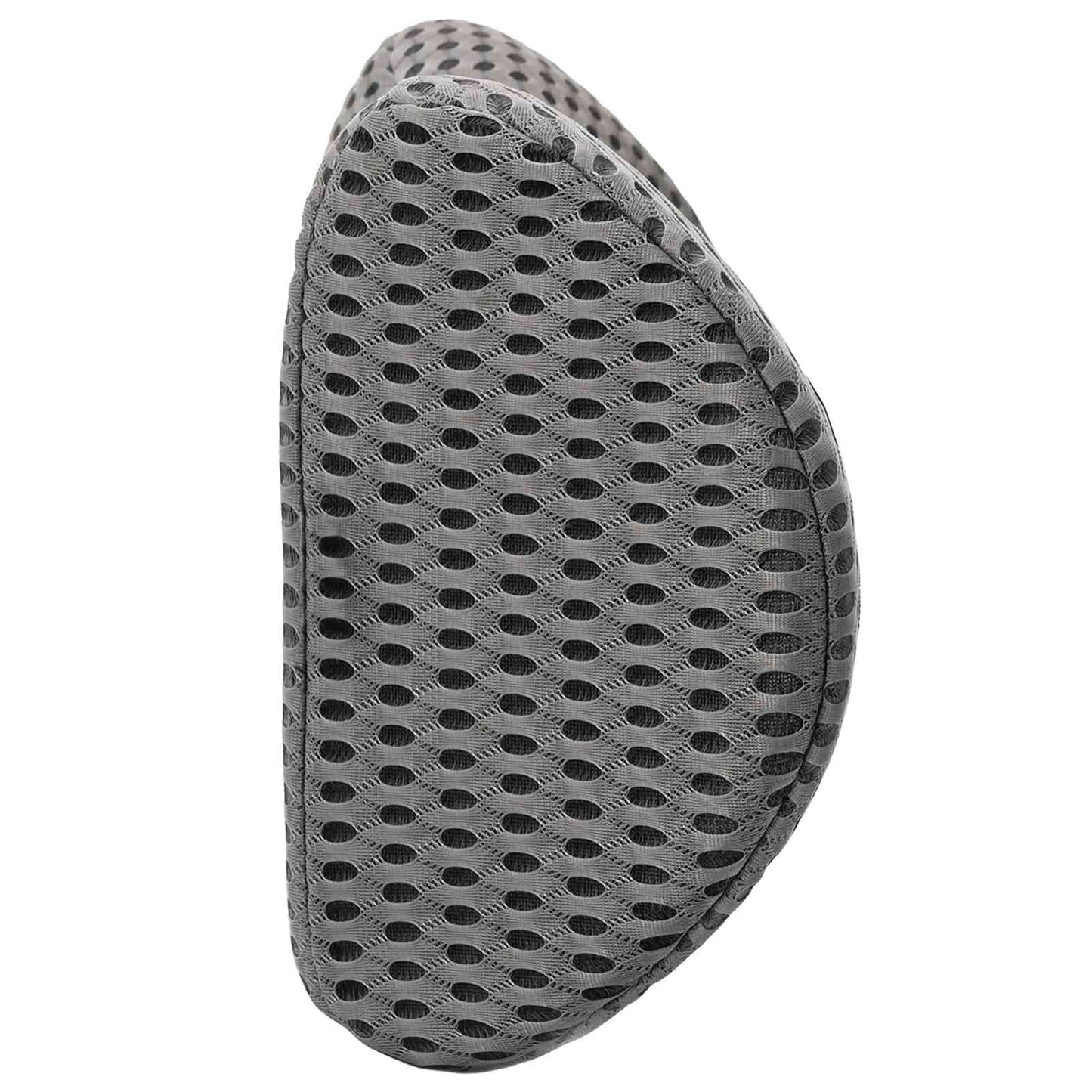 Back Cushion with Pillow Grey 47.5 x 23 x 12 cm 4D Mesh