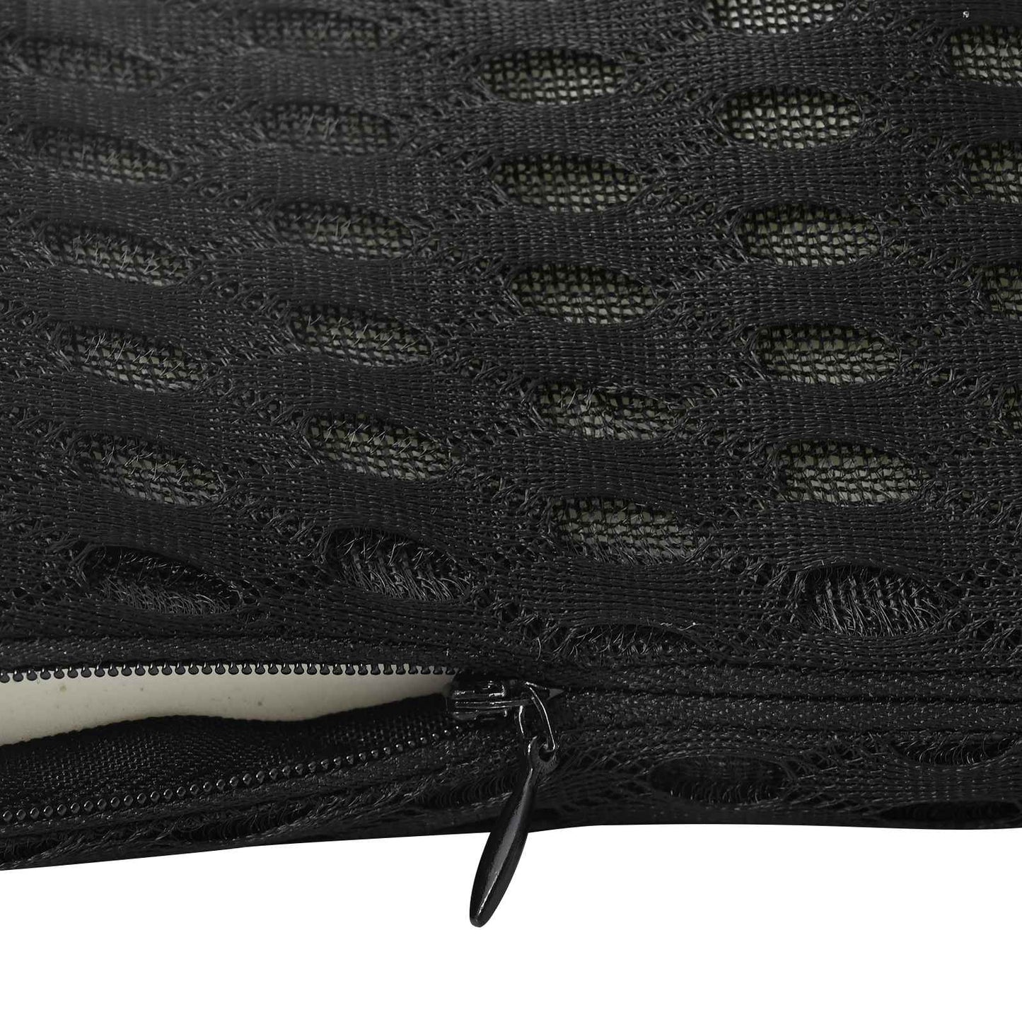Back Cushion with Pillow Black 46 x 24 x 11 cm 4D Mesh