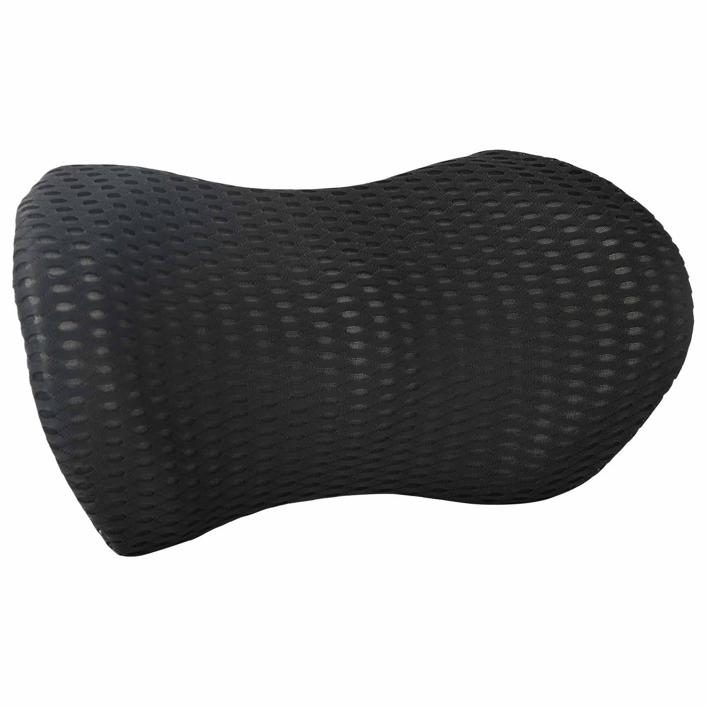 Back Cushion with Pillow Black 46 x 24 x 11 cm 4D Mesh