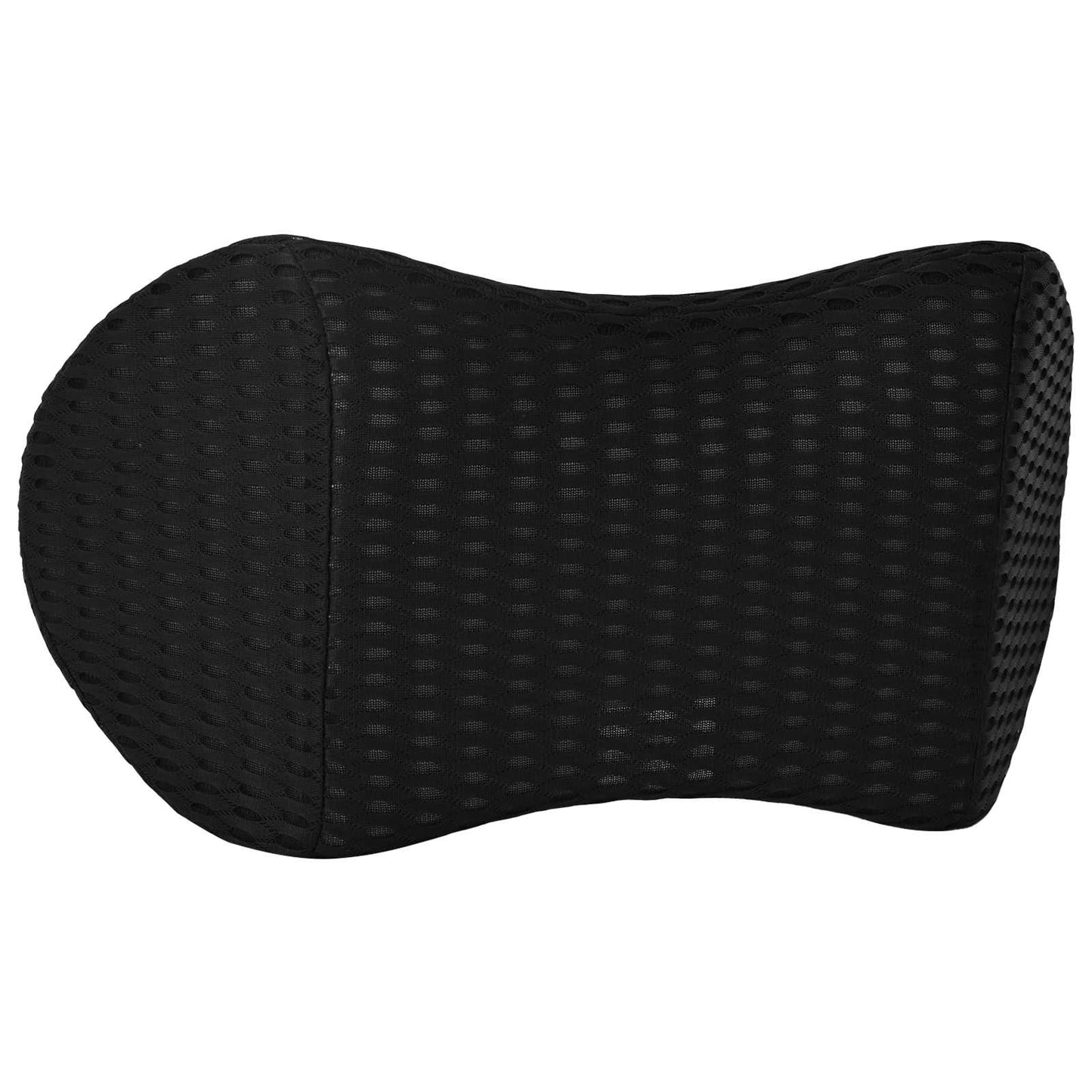 Back Cushion with Pillow Black 46 x 24 x 11 cm 4D Mesh