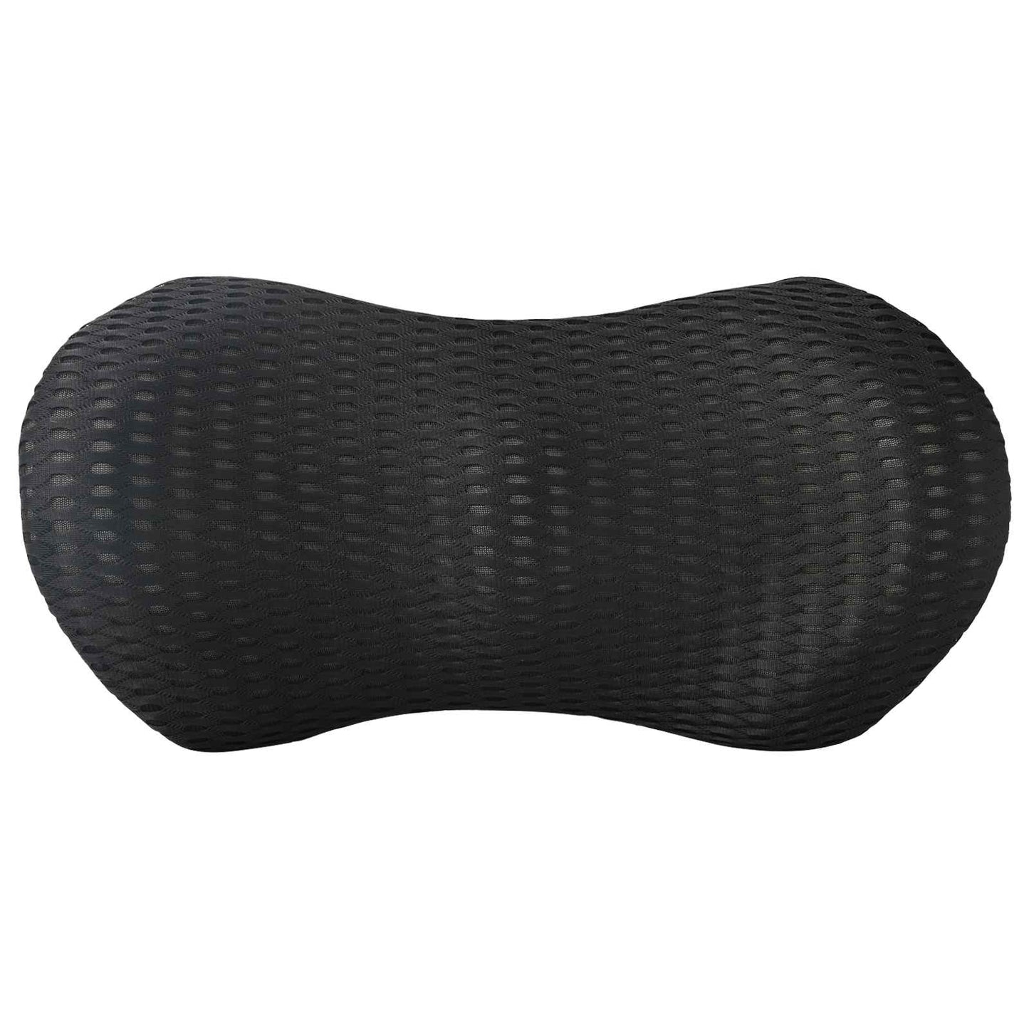 Back Cushion with Pillow Black 46 x 24 x 11 cm 4D Mesh
