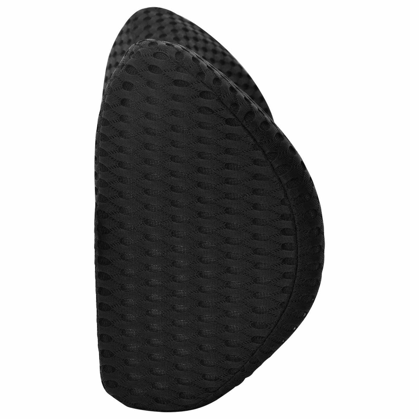 Back Cushion with Pillow Black 46 x 24 x 11 cm 4D Mesh