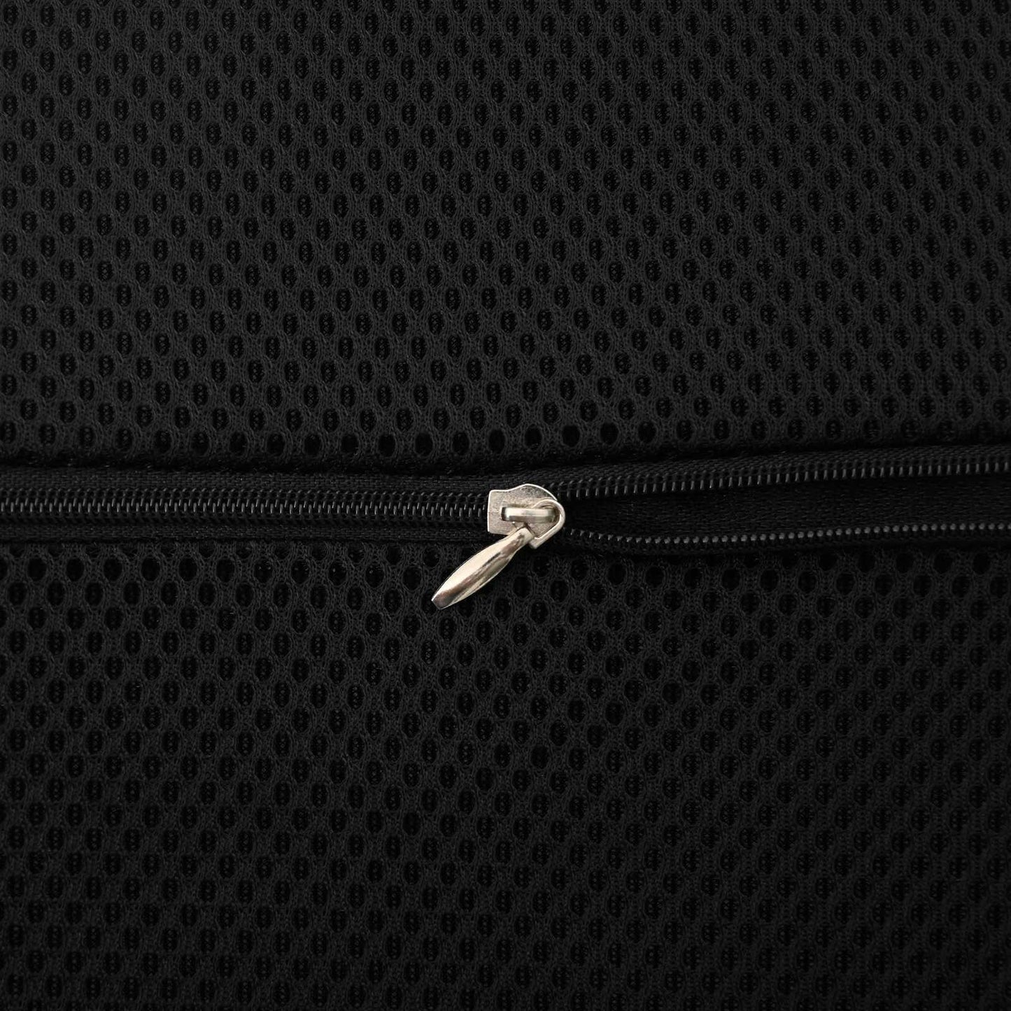 Back Cushion with Pillow Black 35.5 x 30 x 12 cm With Mesh