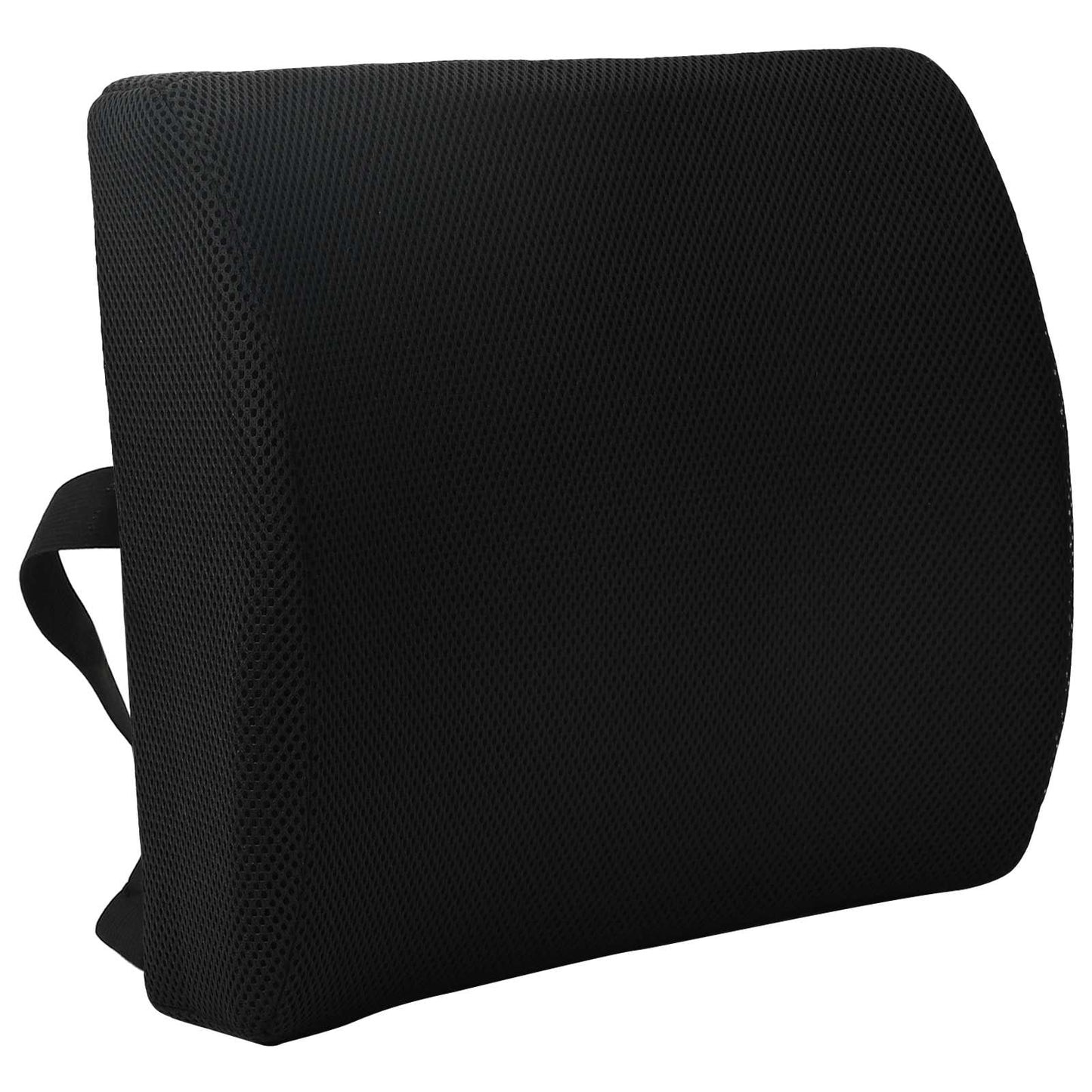 Back Cushion with Pillow Black 35.5 x 30 x 12 cm With Mesh
