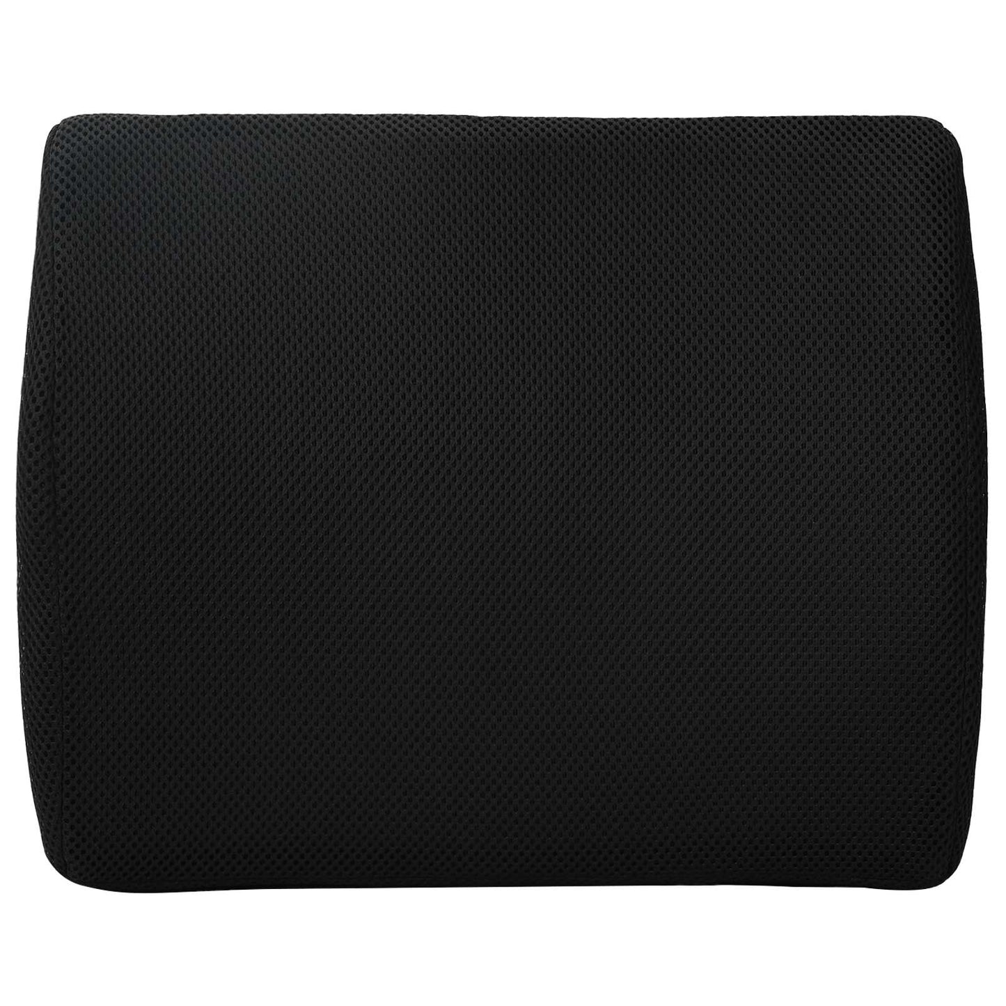 Back Cushion with Pillow Black 35.5 x 30 x 12 cm With Mesh