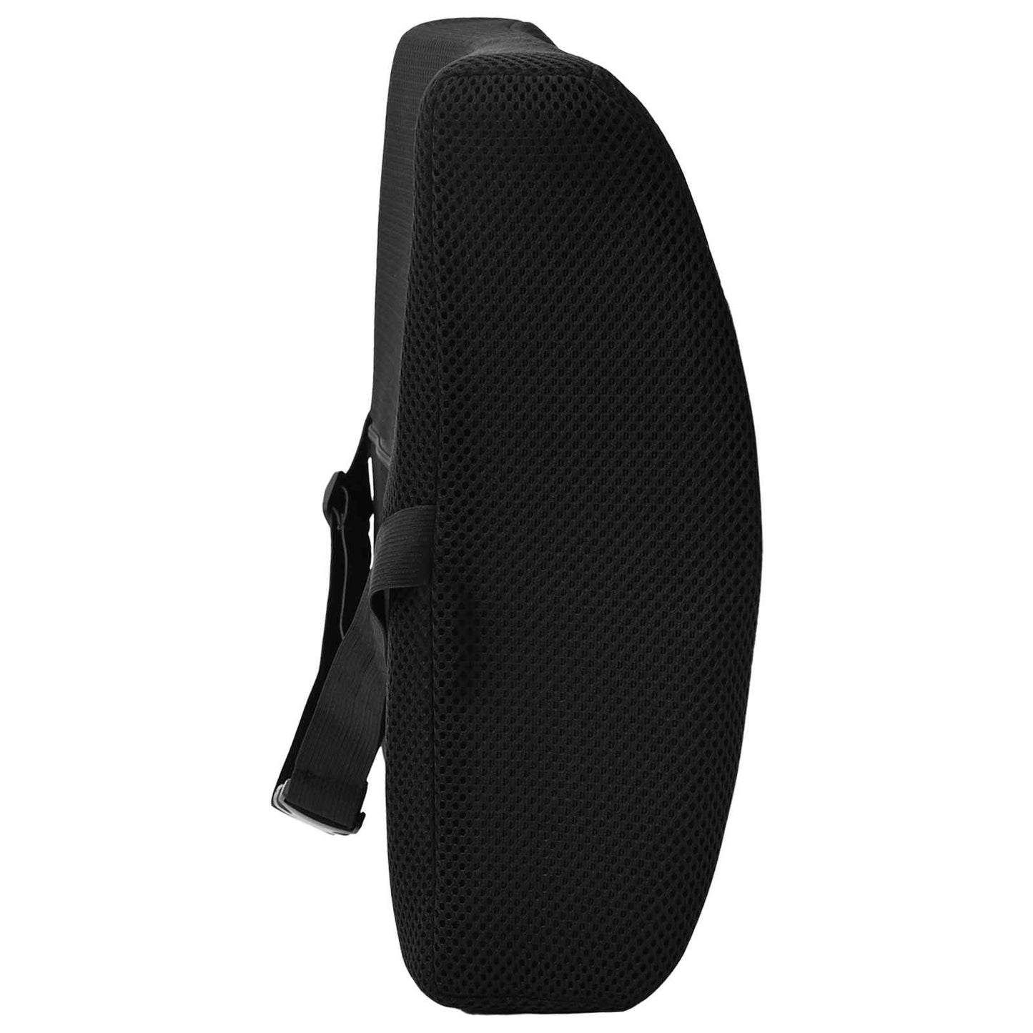 Back Cushion with Pillow Black 35.5 x 30 x 12 cm With Mesh