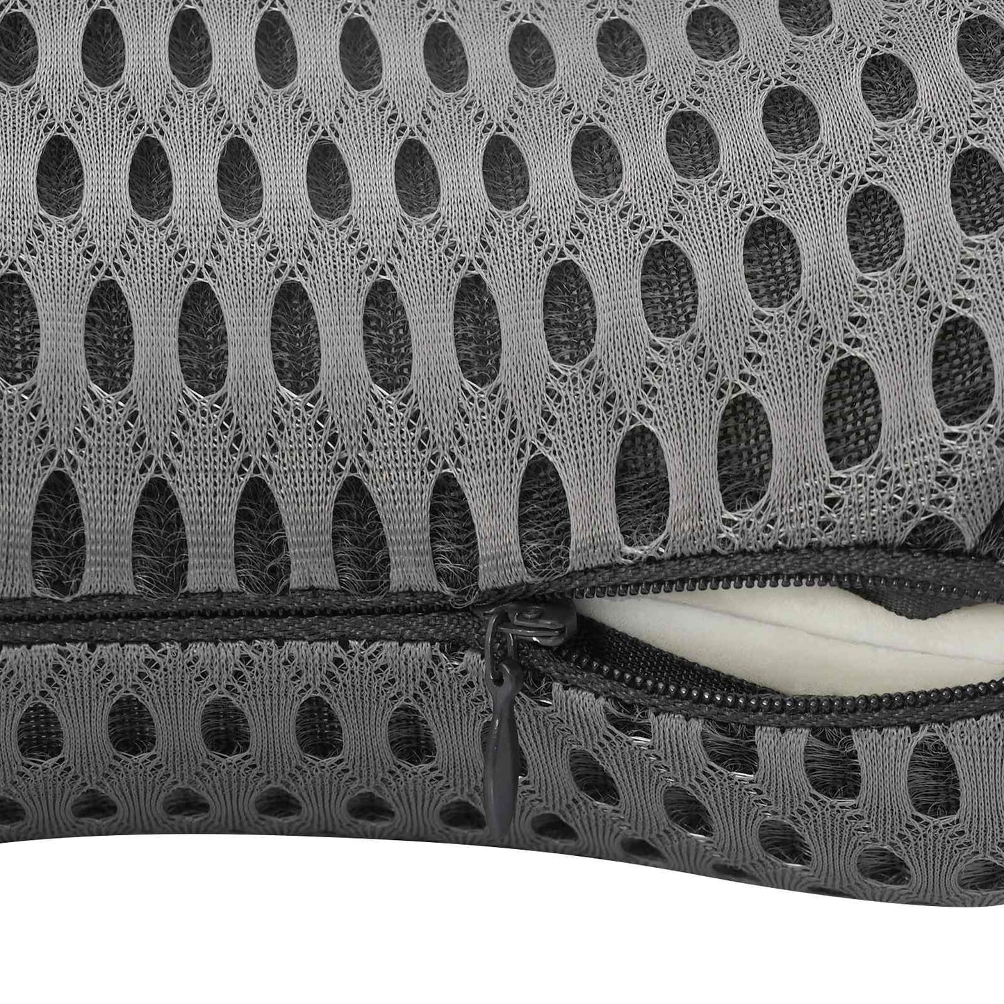 Nackenstützkissen mit Kissen Grau 31 x 22 x 13 cm 4D Mesh