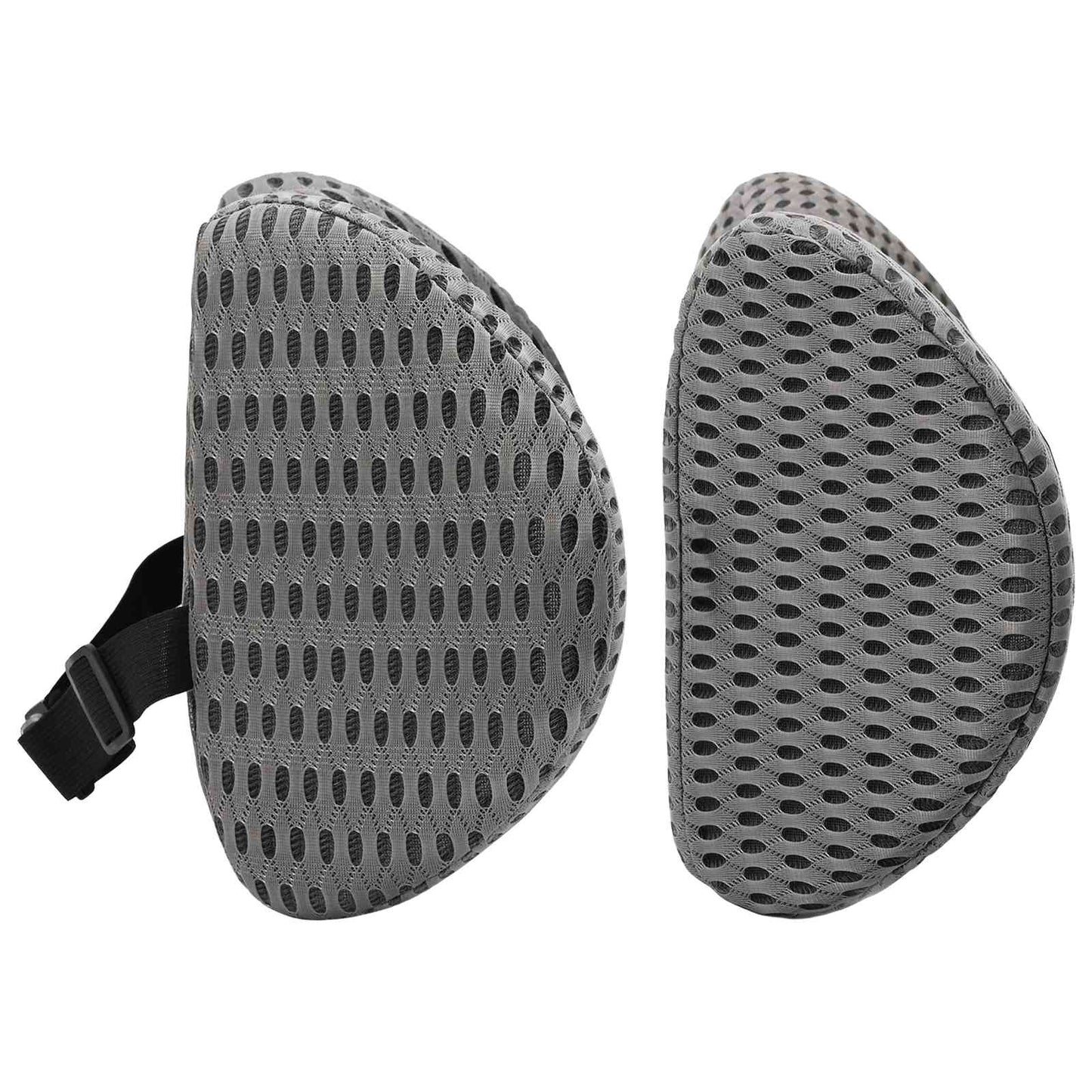 Kissenset mit Kissen Verstellbar 2 pcs Grau 4D Mesh