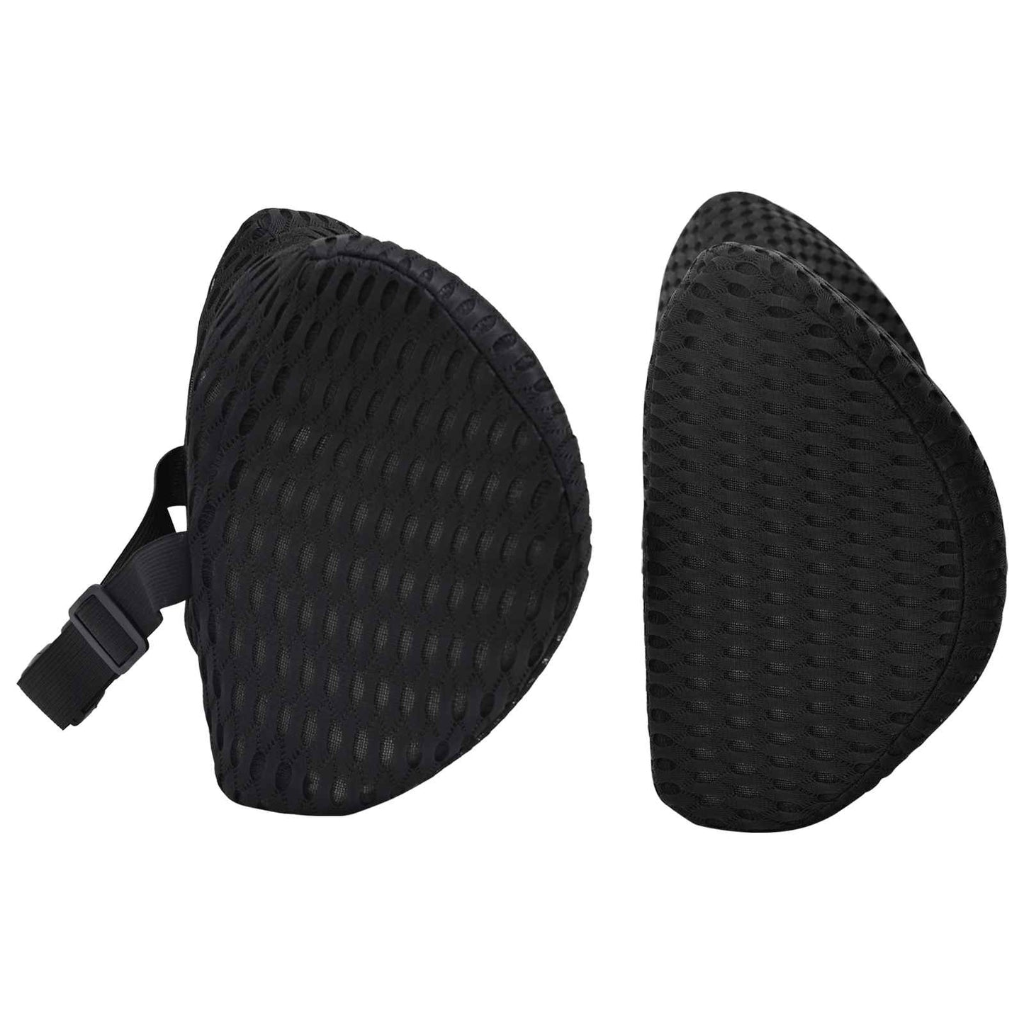 Kissenset mit Kissen Verstellbar 2 pcs Schwarz 4D Mesh