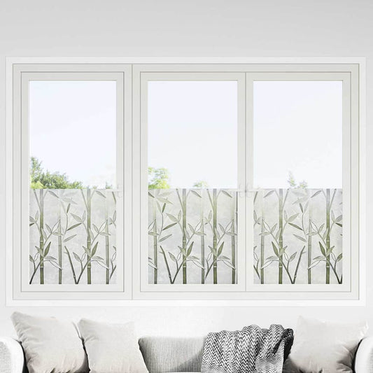 Statisches Fensterfolie Bambus-Muster 45 x 500 cm PVC