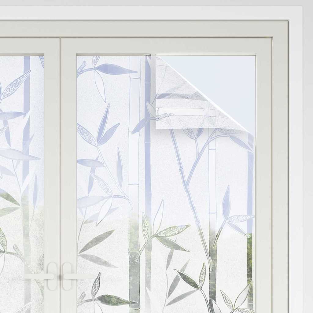 Statisches Fensterfolie Bambus-Muster 60 x 500 cm PVC