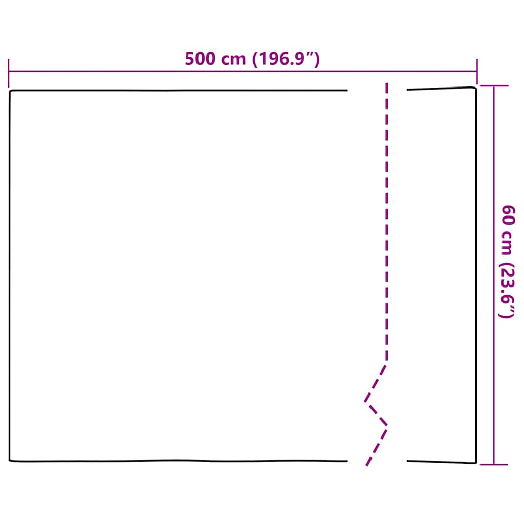 Statisches Fensterfolie Bambus-Muster 60 x 500 cm PVC