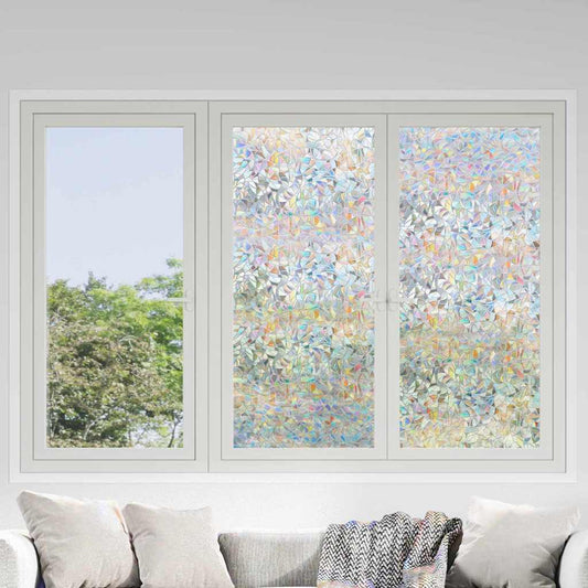 Statisches Fensterfolie Transparent 90 x 1000 cm PVC