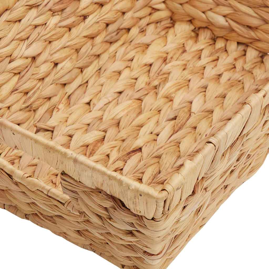 Storage Baskets 2 pcs Natural 38 x 28 x 15 cm Water Hyacinth