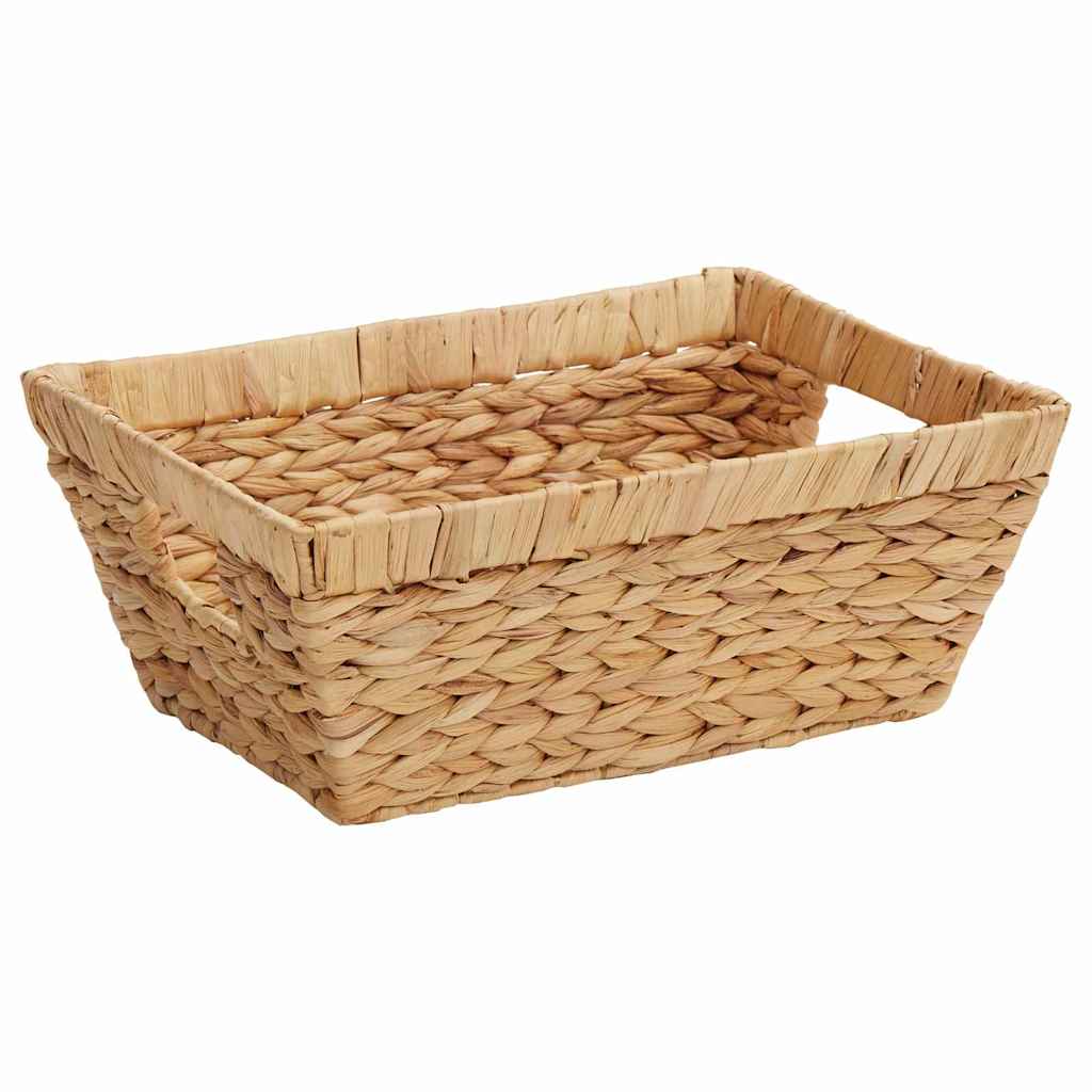 Storage Baskets 2 pcs Natural 38 x 28 x 15 cm Water Hyacinth