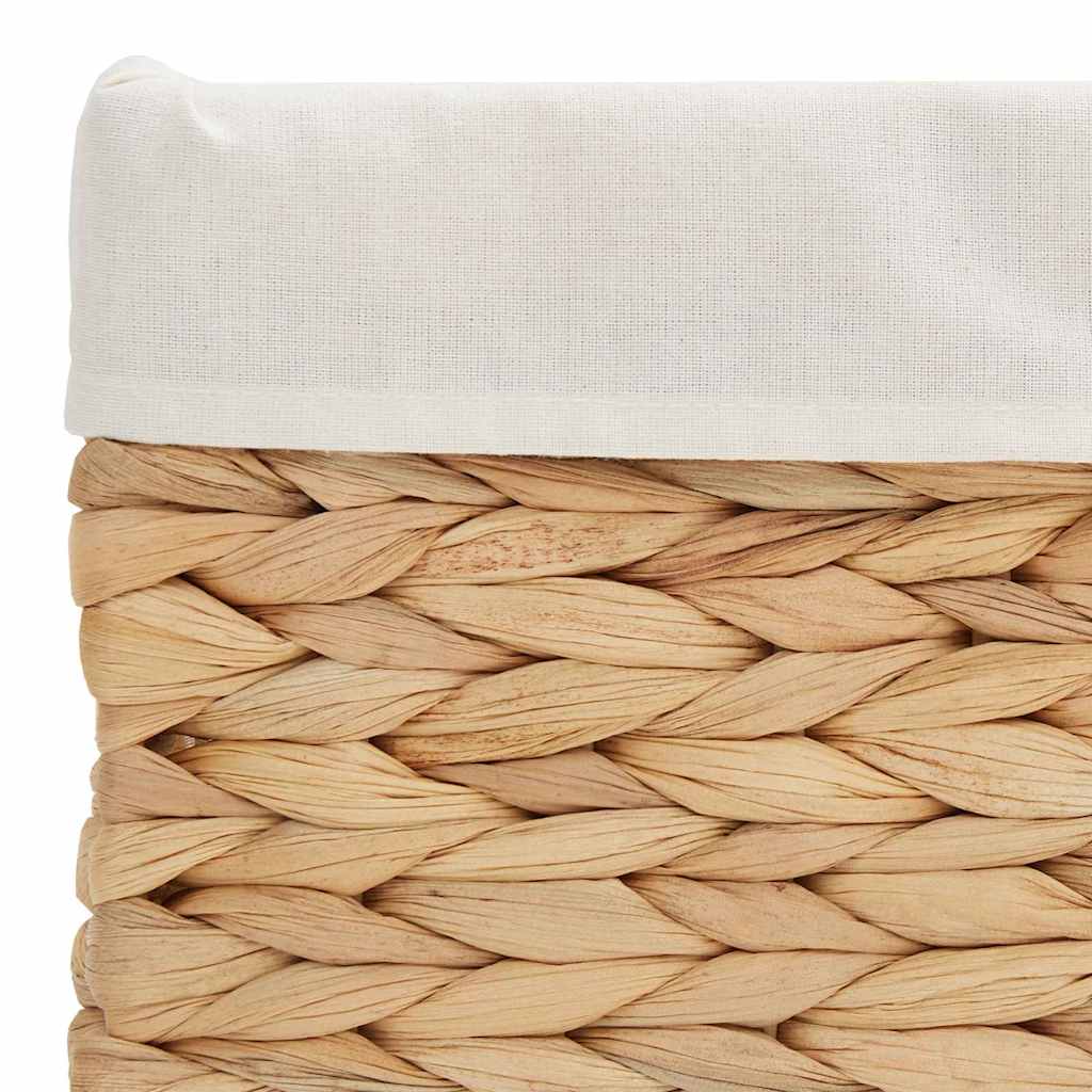 Aufbewahrungskörbe 3 pcs Natur 40 x 30 x 18 cm Wasserhyazinthe