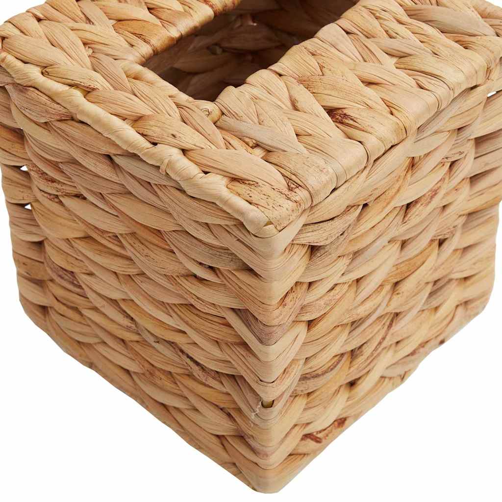Taschentuchboxdeckel 2 pcs Wasserhyazinthe 14,5 x 14,5 x 15 cm