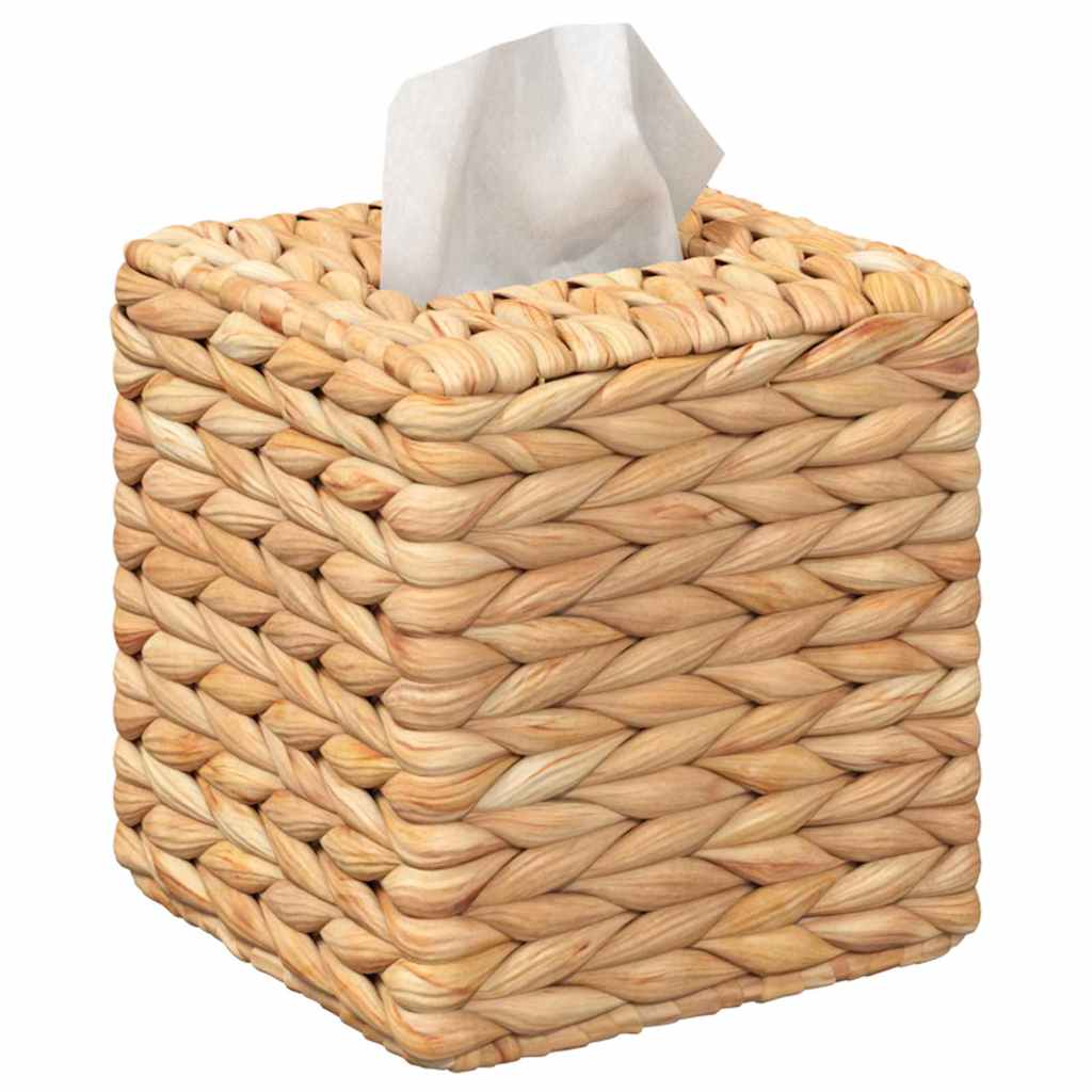 Taschentuchboxdeckel 2 pcs Wasserhyazinthe 14,5 x 14,5 x 15 cm