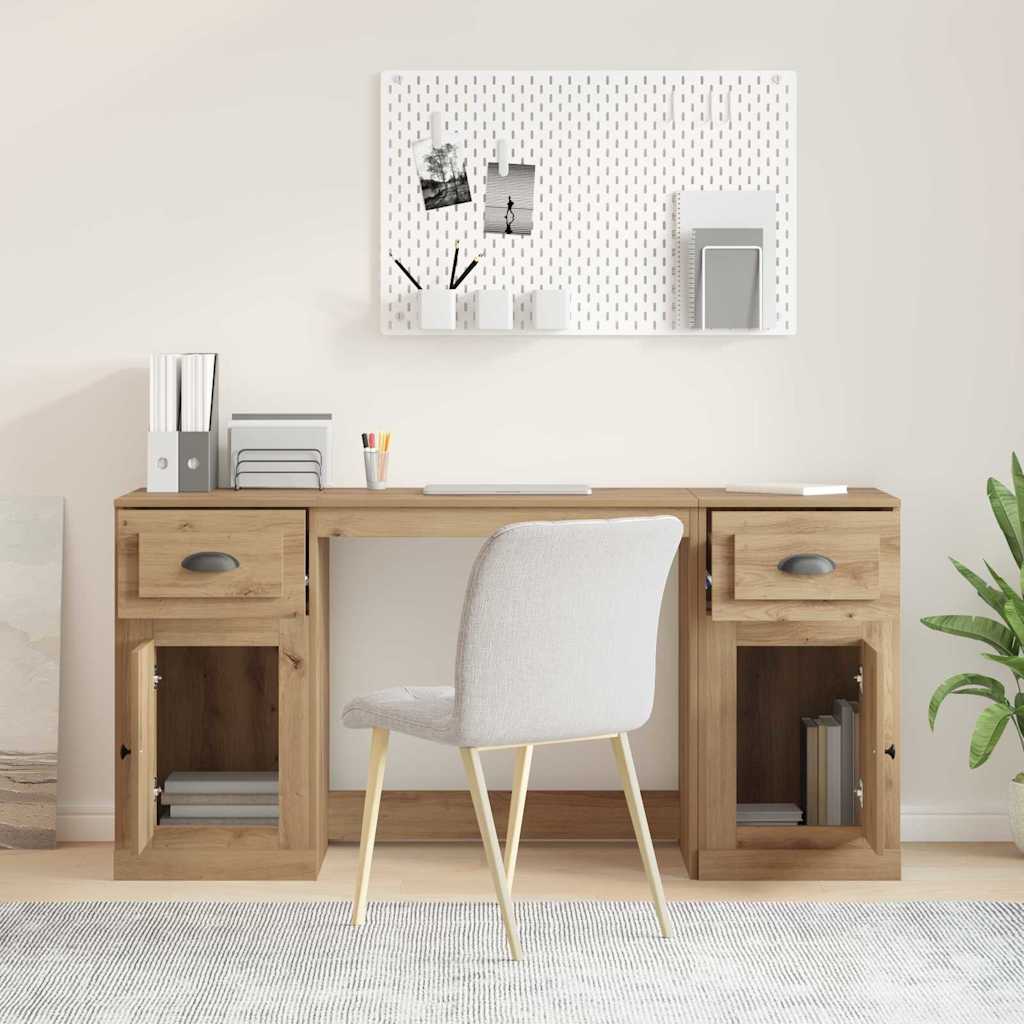Bureau avec armoire chêne Artisan 154,5 x 50 x 75 cm