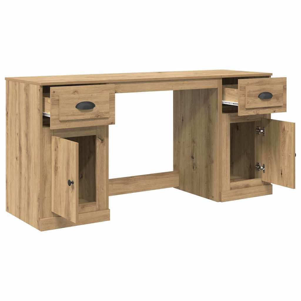 Bureau avec armoire chêne Artisan 154,5 x 50 x 75 cm