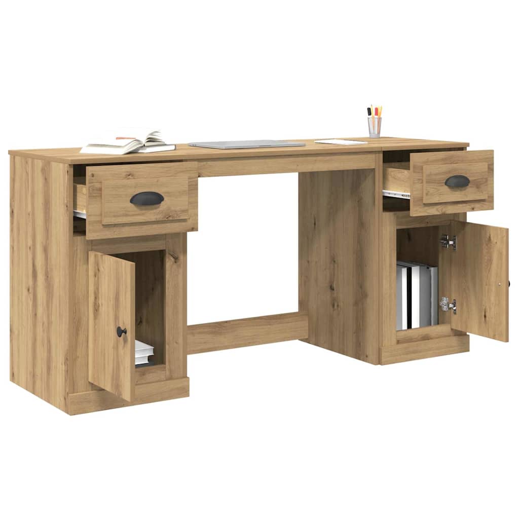 Bureau avec armoire chêne Artisan 154,5 x 50 x 75 cm