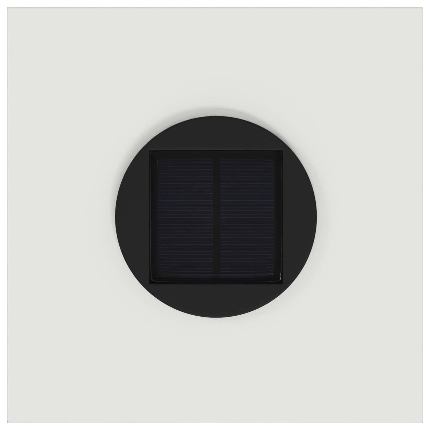 Solar LED Wegeleuchte 2 pcs Weiß Kalt gewalzter Stahl