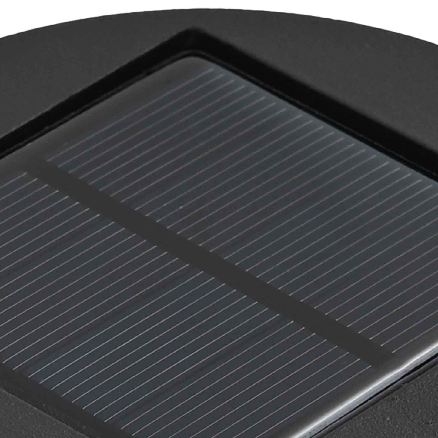 Lampe solaire à LED pour allée, 2 pièces, argent galvanisé
