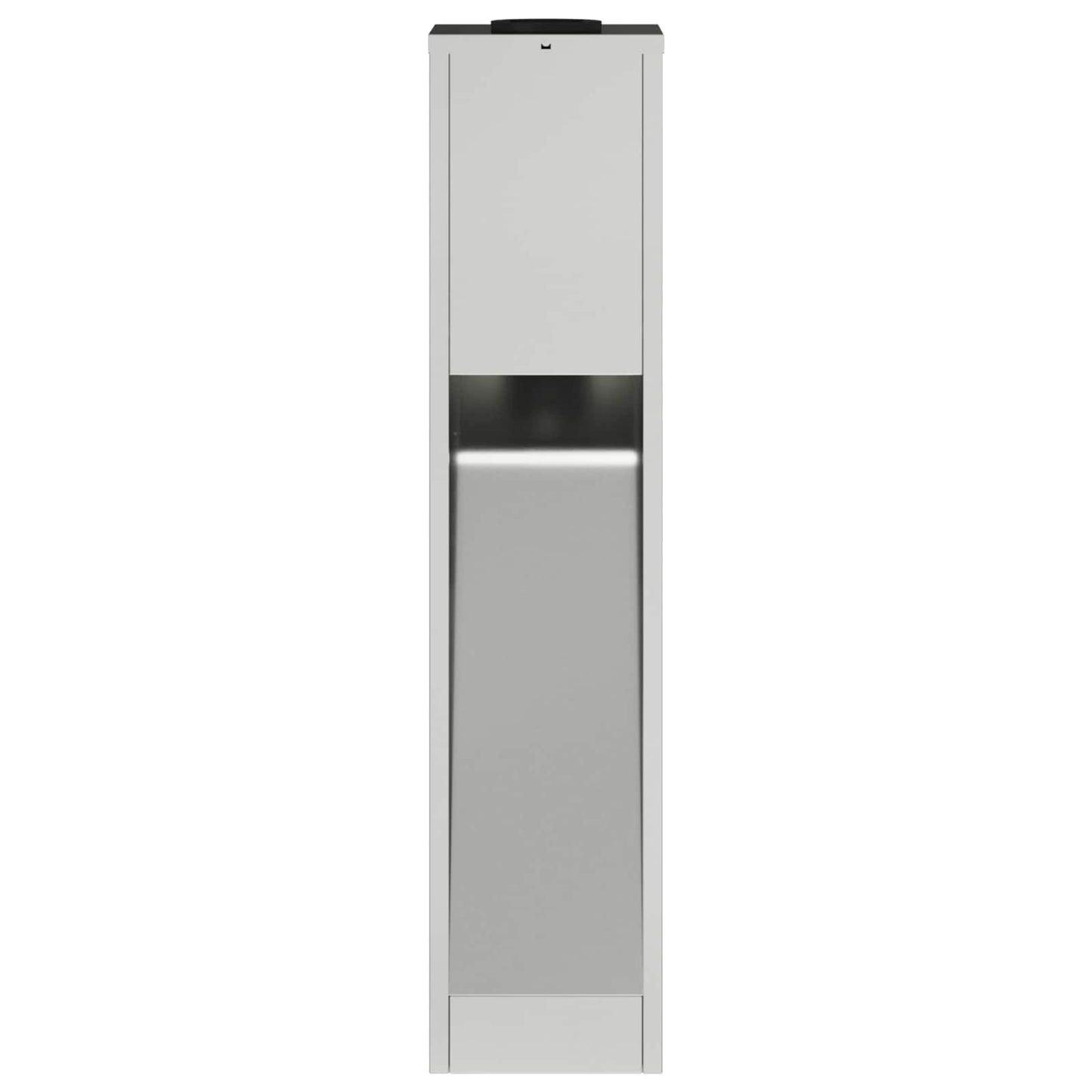 Lampe solaire à LED pour allée, 2 pièces, argent galvanisé