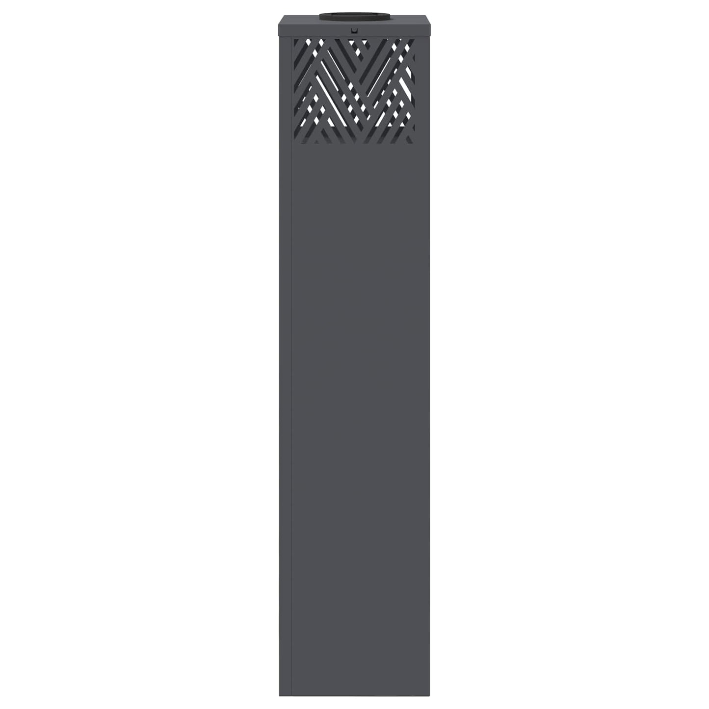 Lampe Solaire LED Chemin 2 pcs Acier Laminé à Froid Anthracite