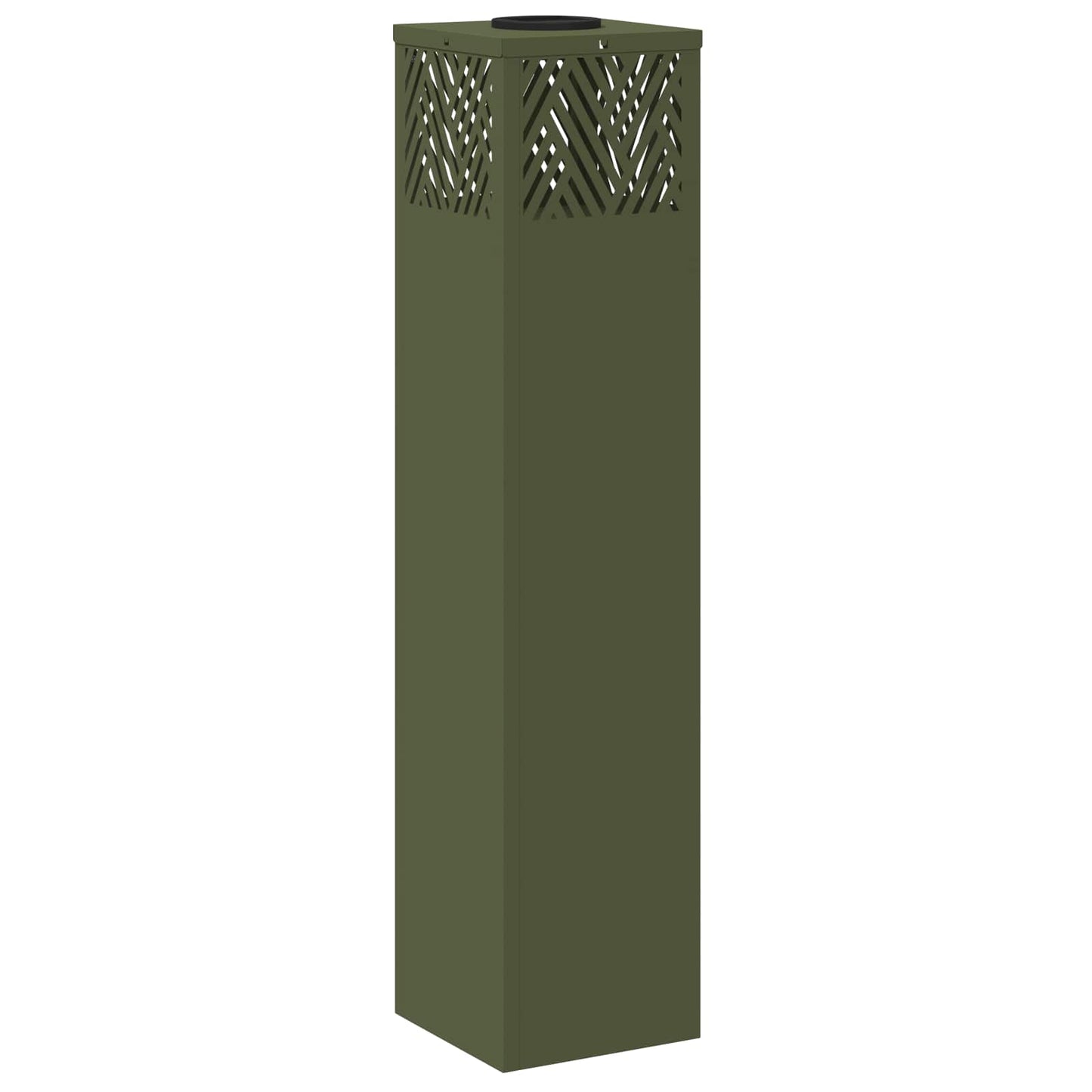 Solar LED Path Light 2 pcs Olive Green Cold Rolled Steel