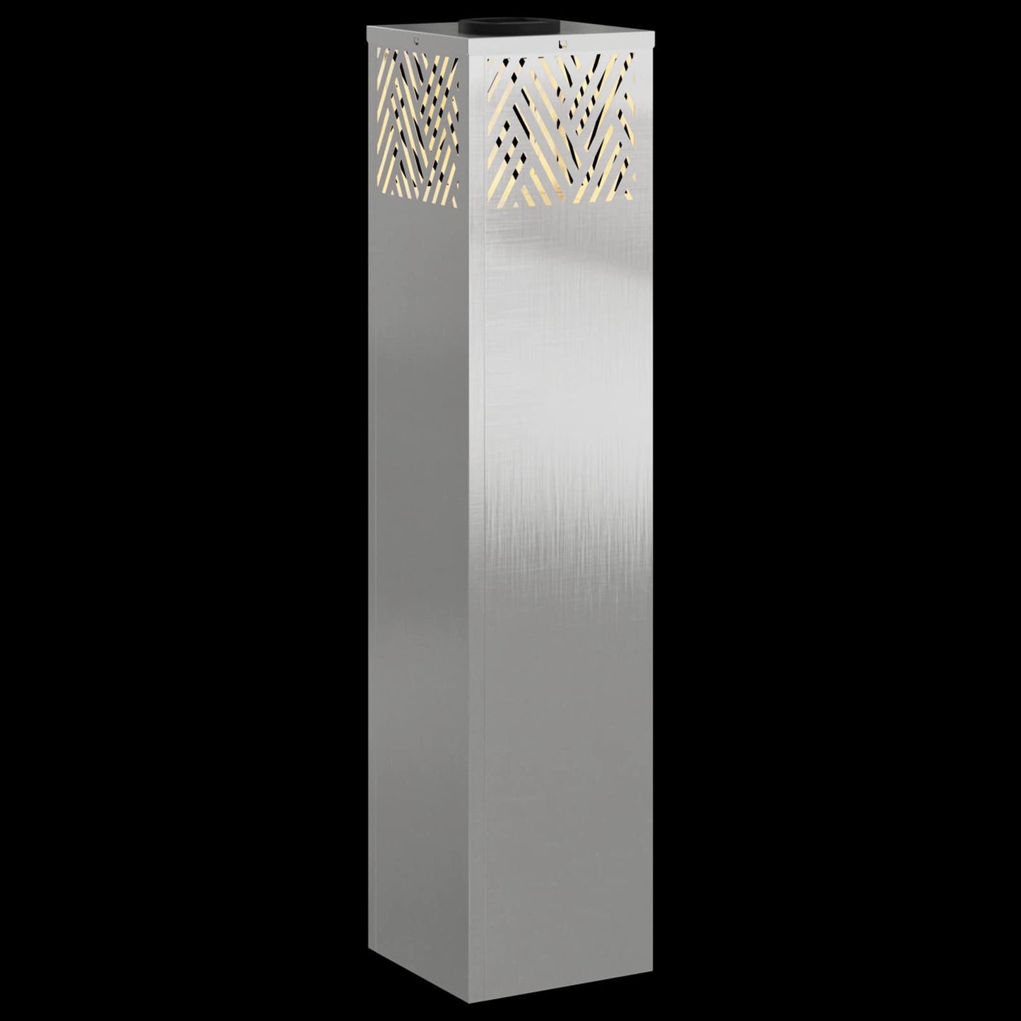 Solar LED Weg Licht 2 pcs Silber Edelstahl