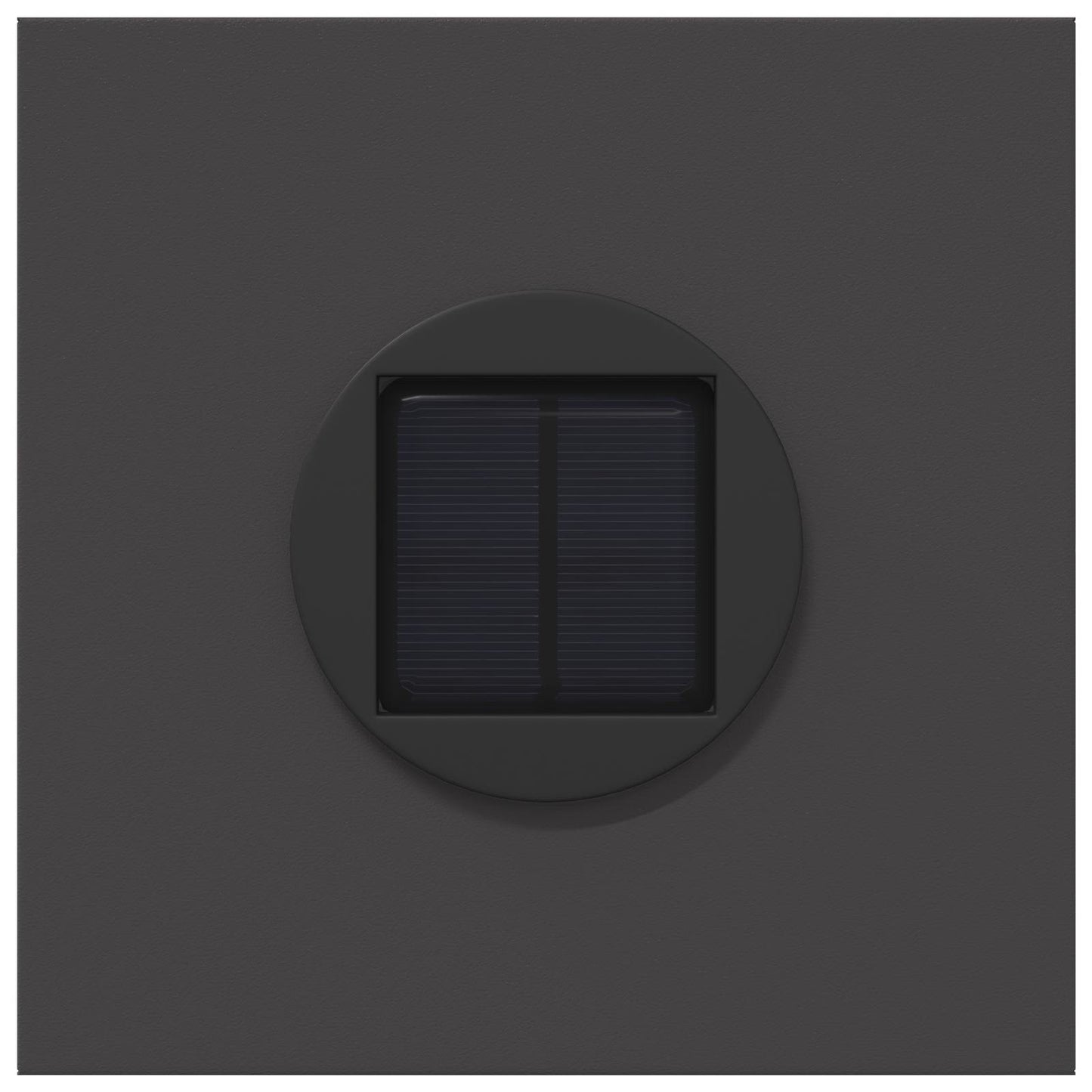 Solar LED Weg Licht 2 pcs Schwarz Kalt gewalzter Stahl
